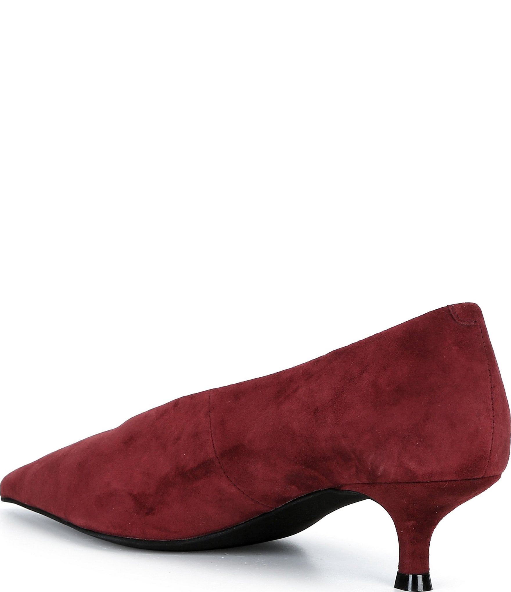 Jeffrey Campbell Ida-Mae Suede Pointed Toe Kitten Heel Pumps