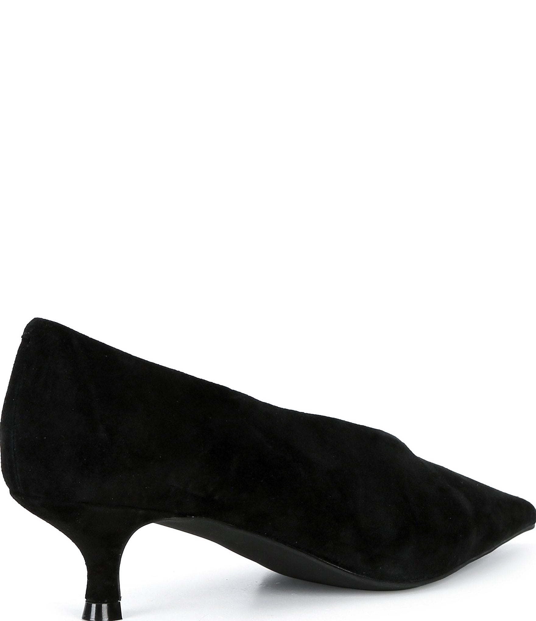 Jeffrey Campbell Ida-Mae Suede Pointed Toe Kitten Heel Pumps