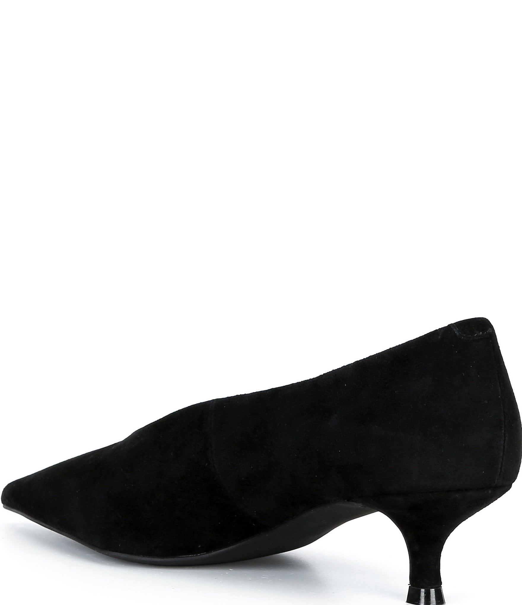 Jeffrey Campbell Ida-Mae Suede Pointed Toe Kitten Heel Pumps
