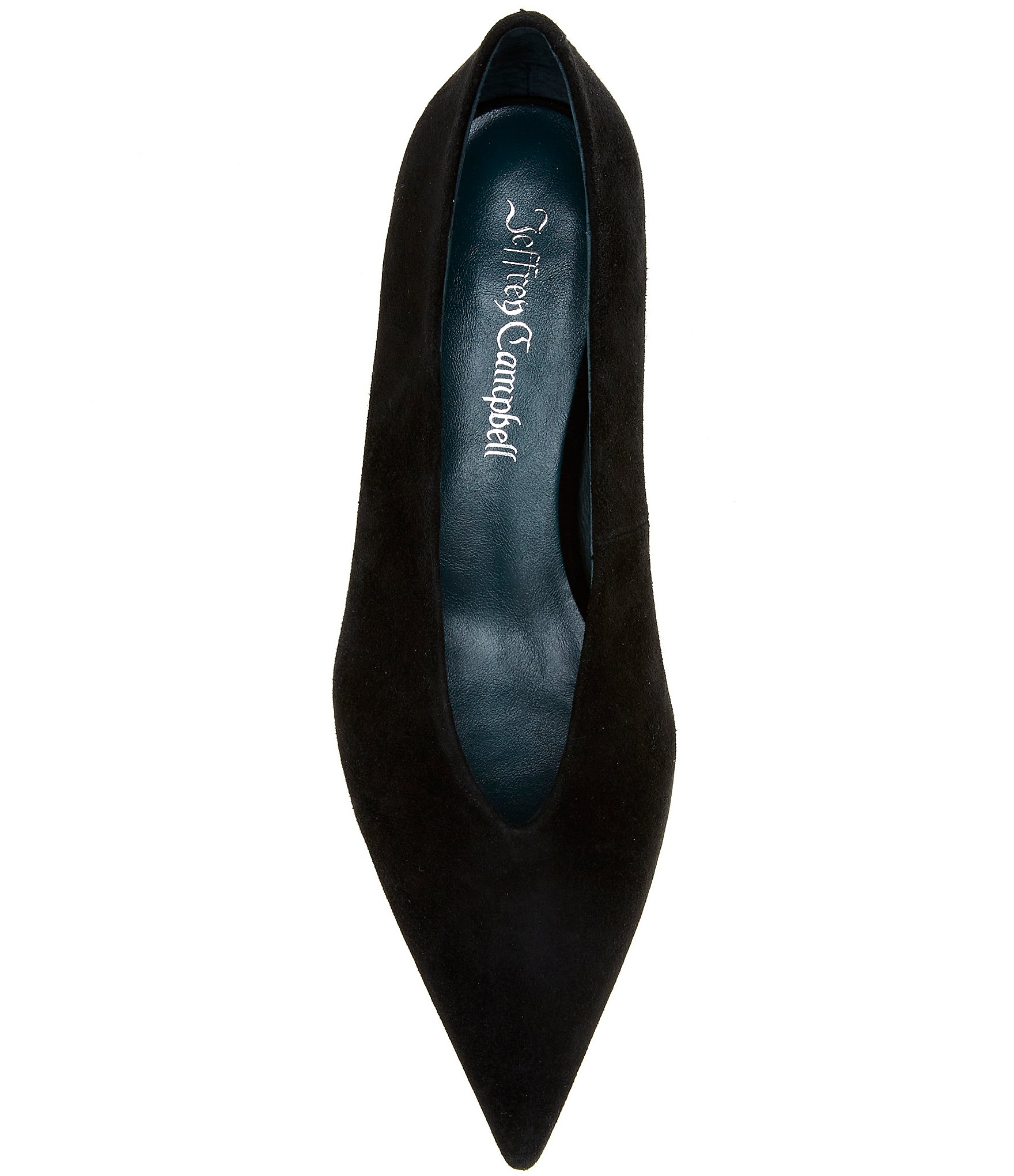 Jeffrey Campbell Ida-Mae Suede Pointed Toe Kitten Heel Pumps
