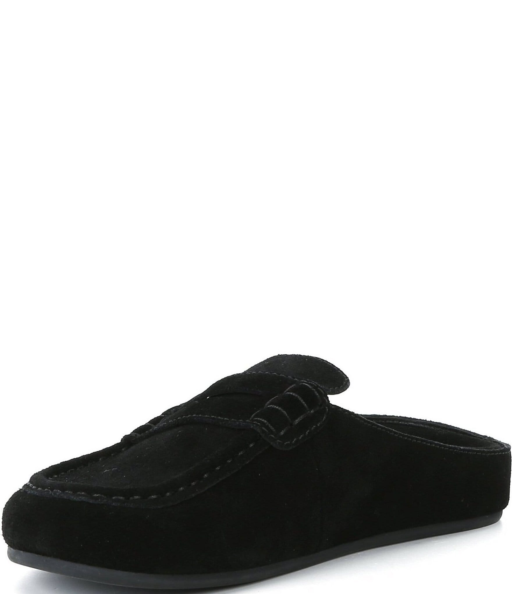 Jeffrey Campbell Miles Suede Penny Loafer Clogs