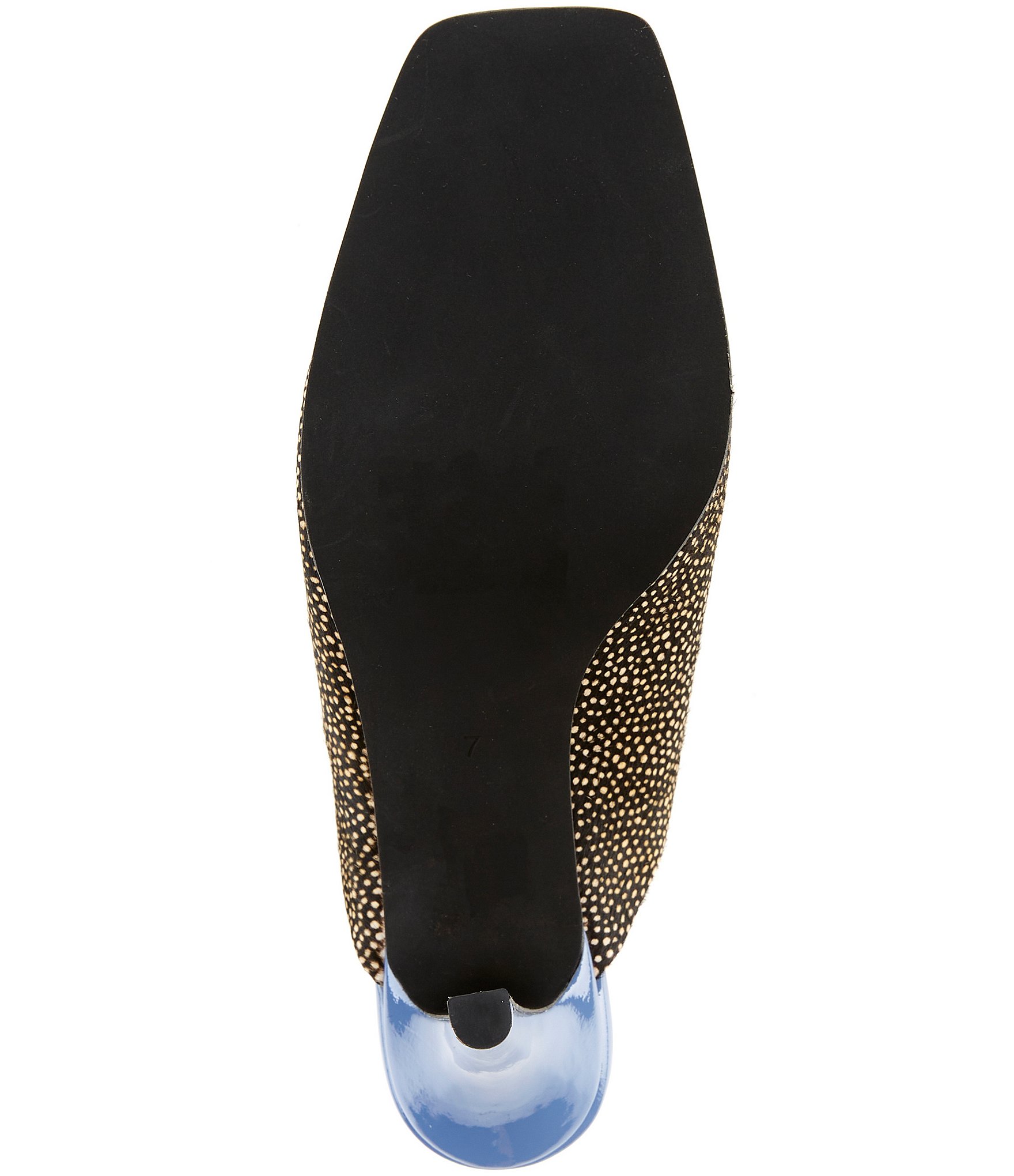 Jeffrey Campbell Passage Dotted Patent Cap Toe Stiletto Mules