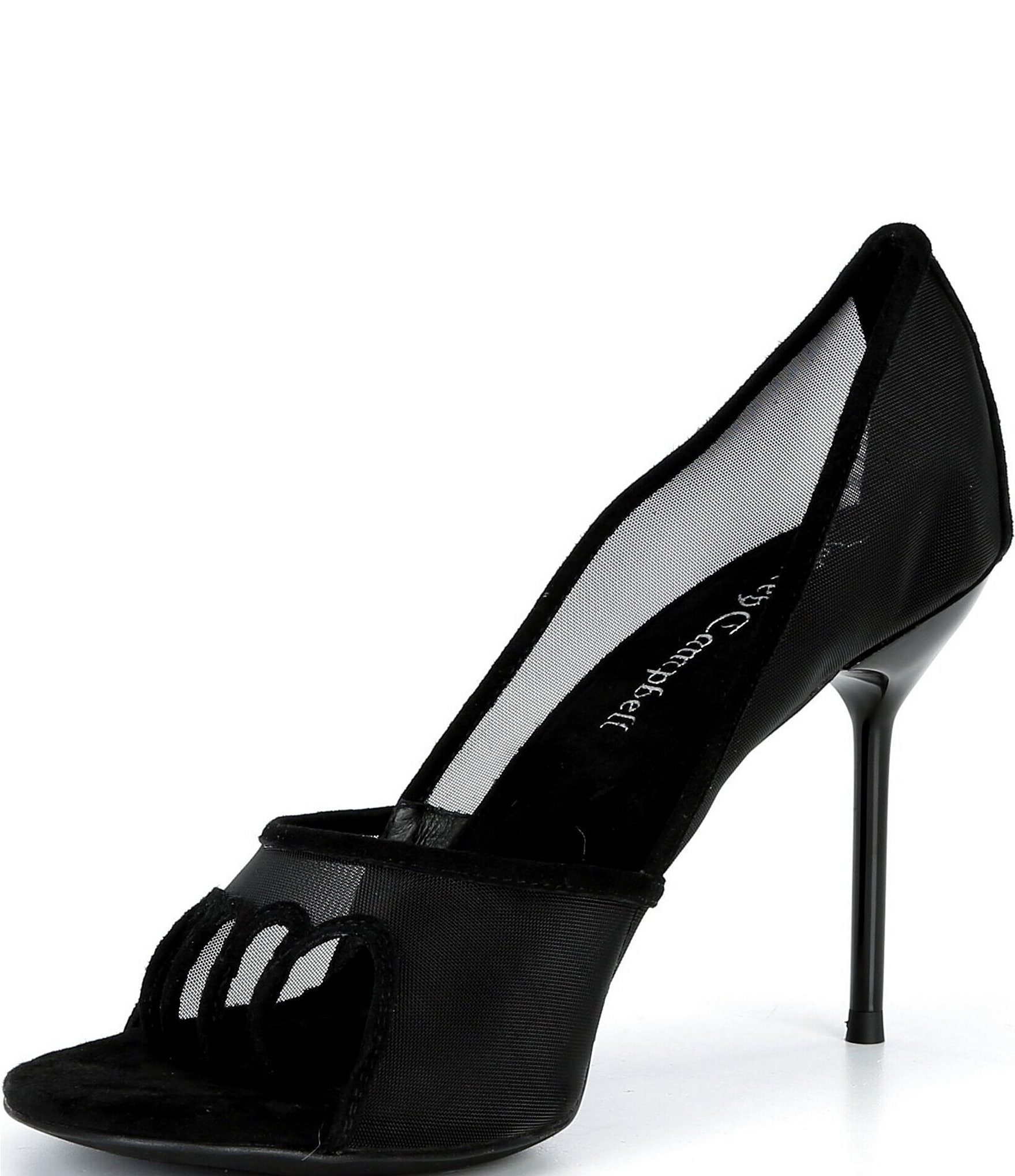 Jeffrey Campbell Phases Mesh Toe Posts Pumps