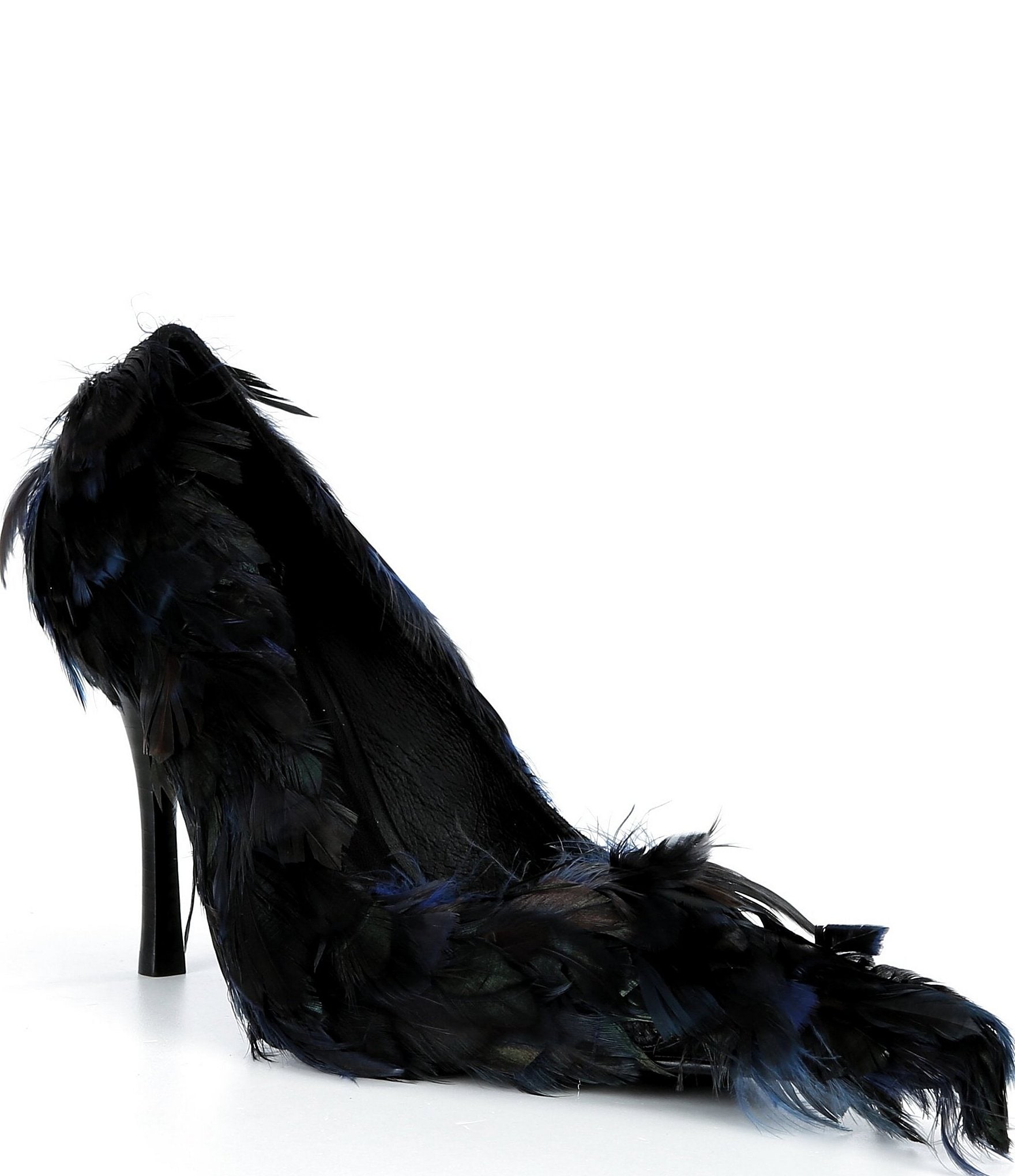 Jeffrey Campbell Plumage Feather Pointed Toe Pumps