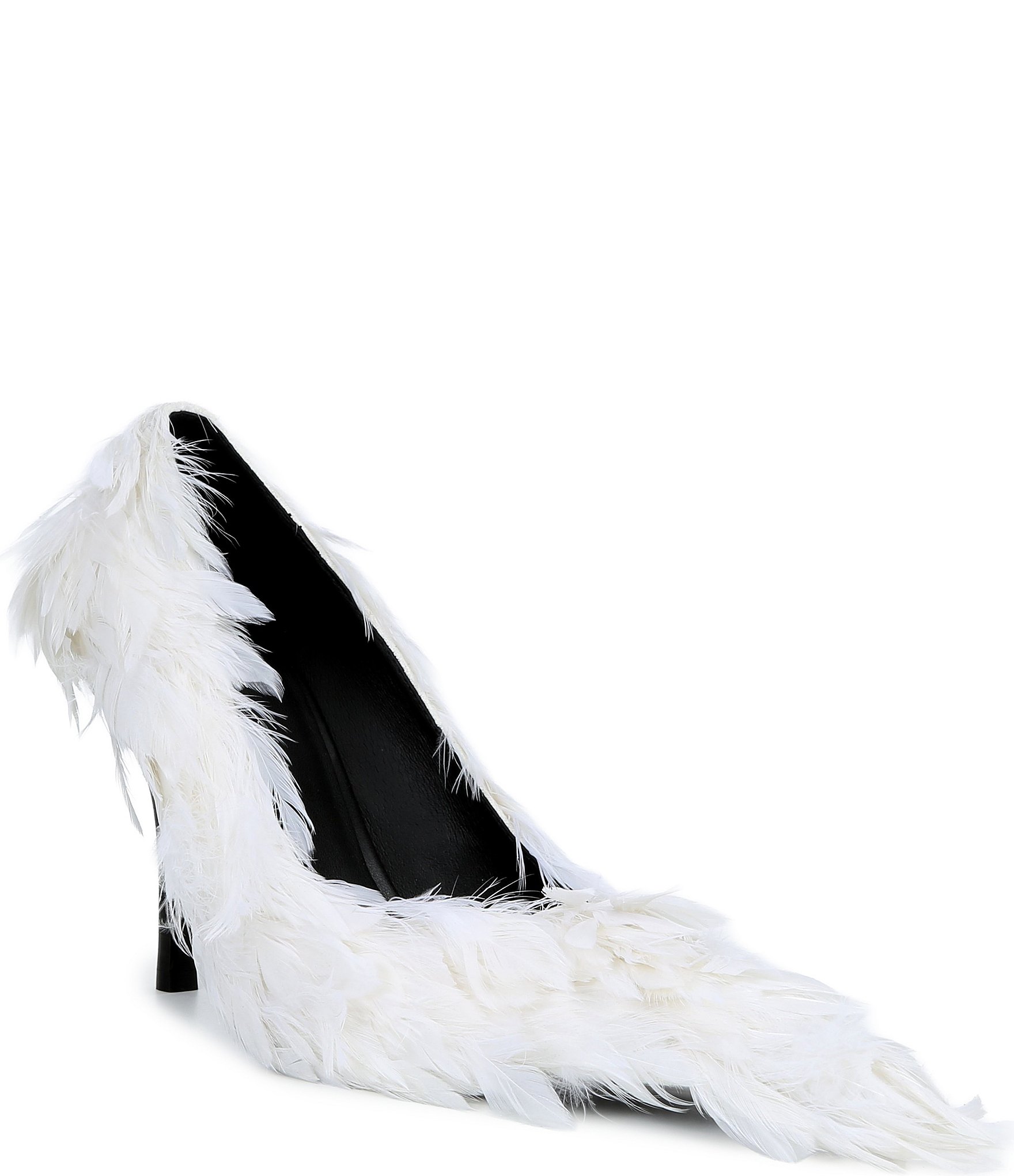 Jeffrey Campbell Plumage Feather Pointed Toe Pumps