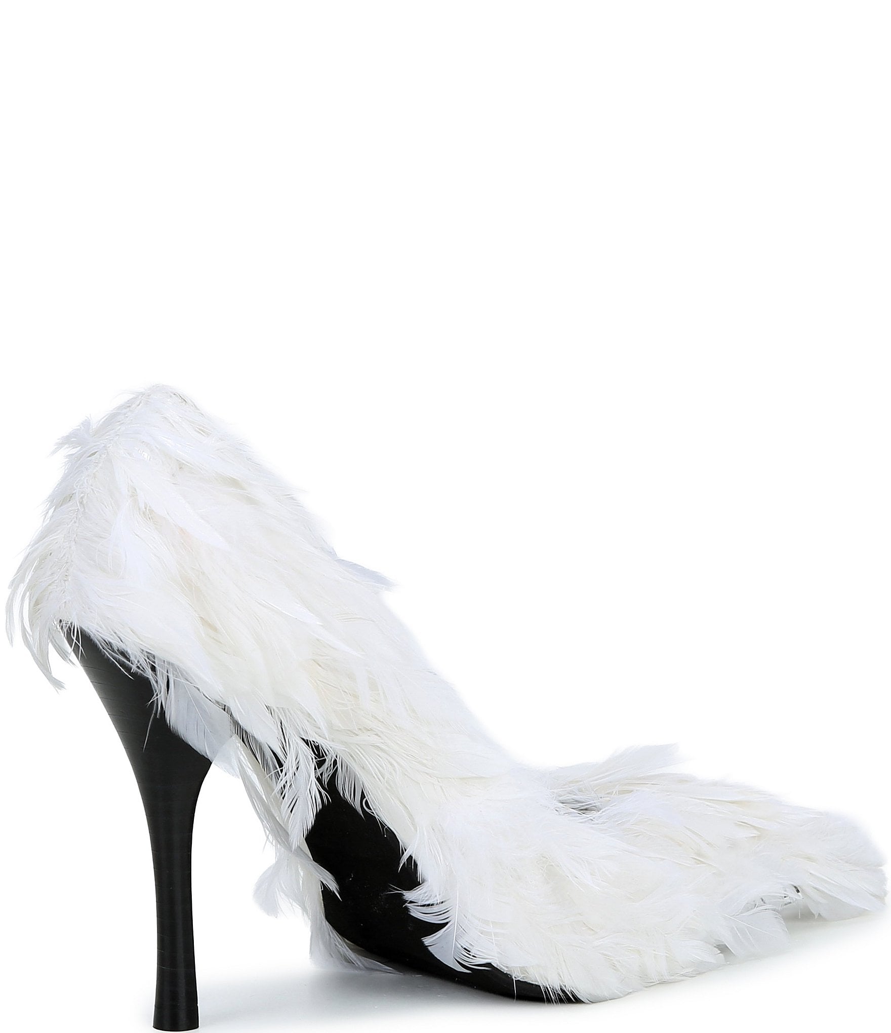 Jeffrey Campbell Plumage Feather Pointed Toe Pumps