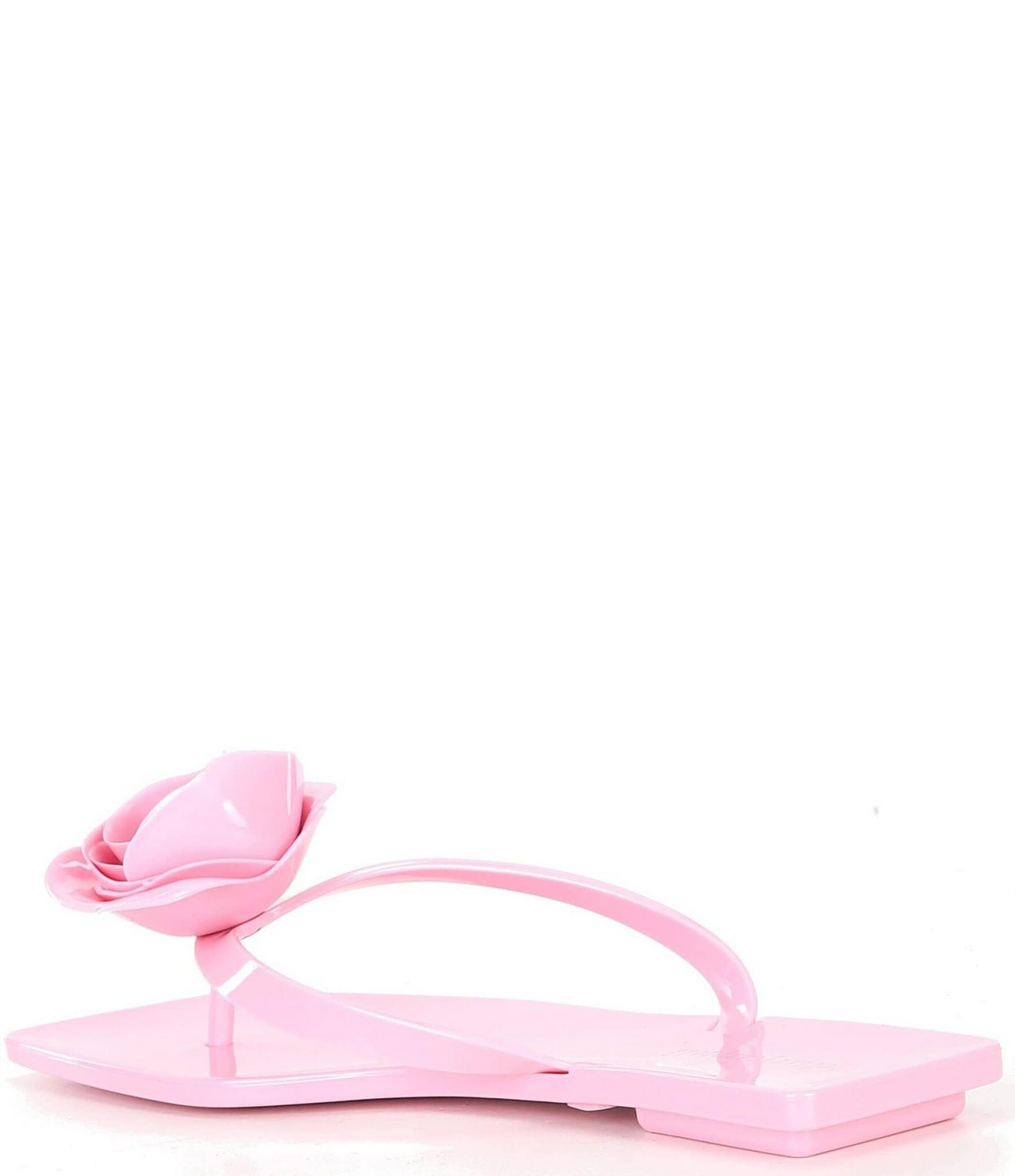 Jeffrey Campbell Sweeten Rose Ornament Jelly Thong Sandals