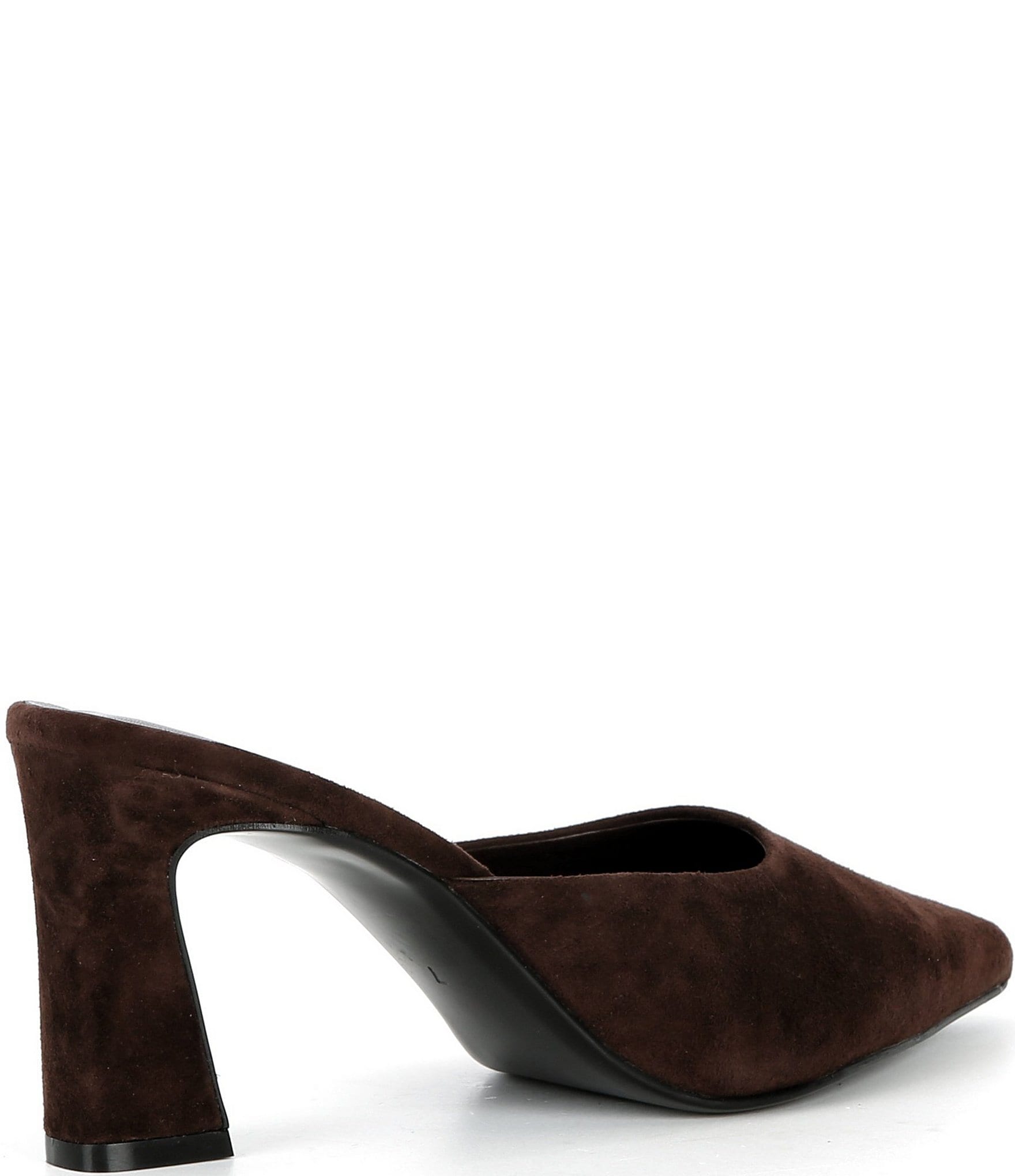 Jeffrey Campbell Unamused Suede Block Heel Mules