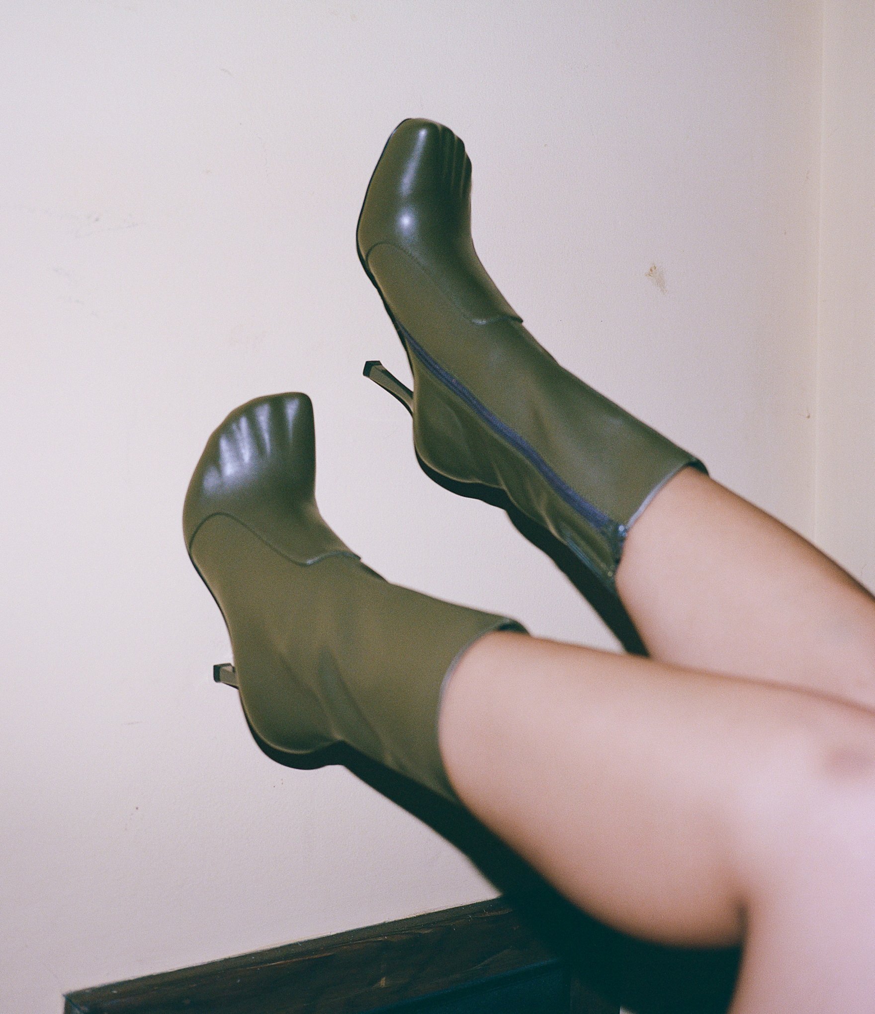 Jeffrey Campbell Visionary Toe Mid Calf Boots