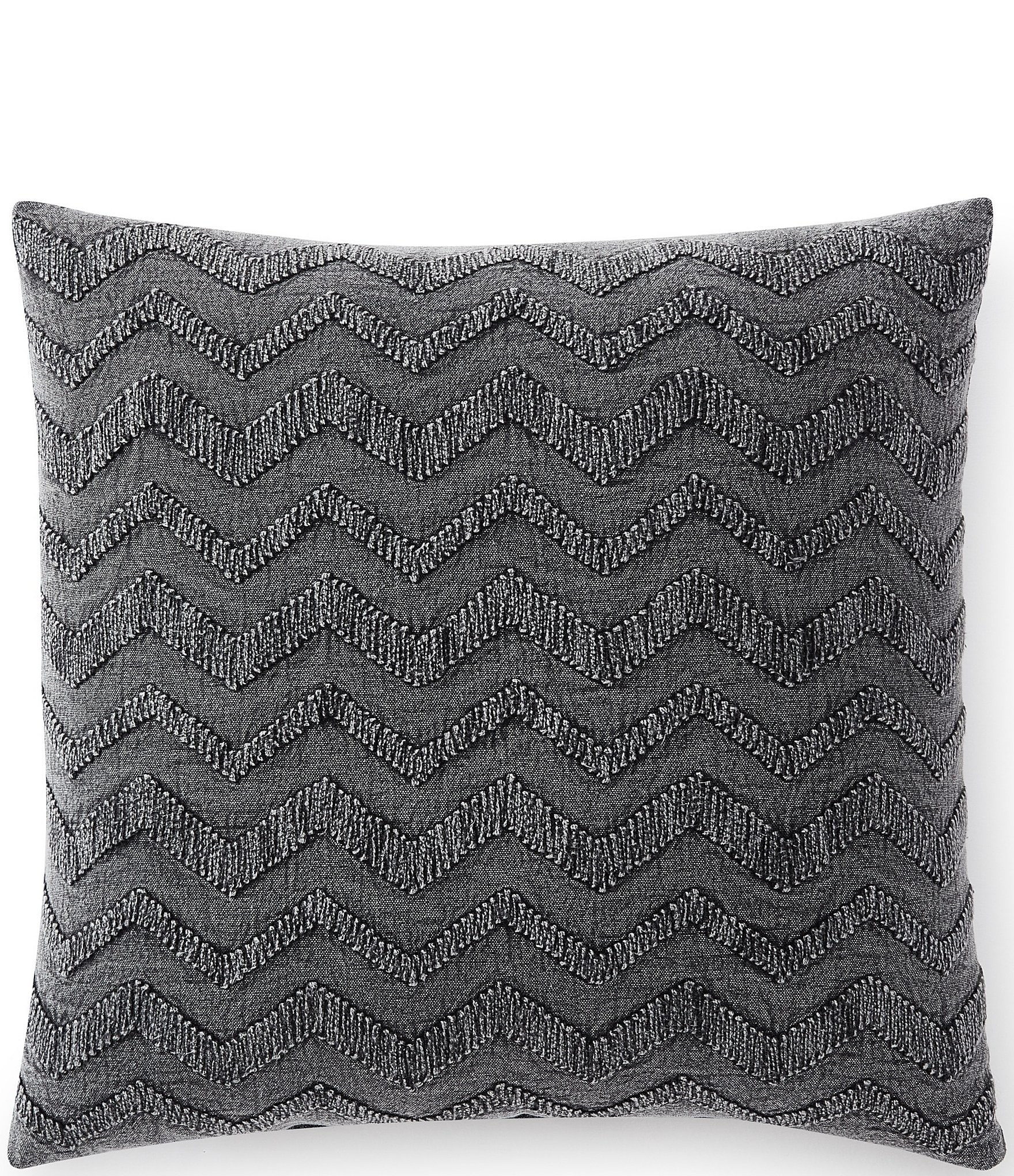 Jennifer Adams Canyon Bold Chevron Weave Decorative Square Pillow