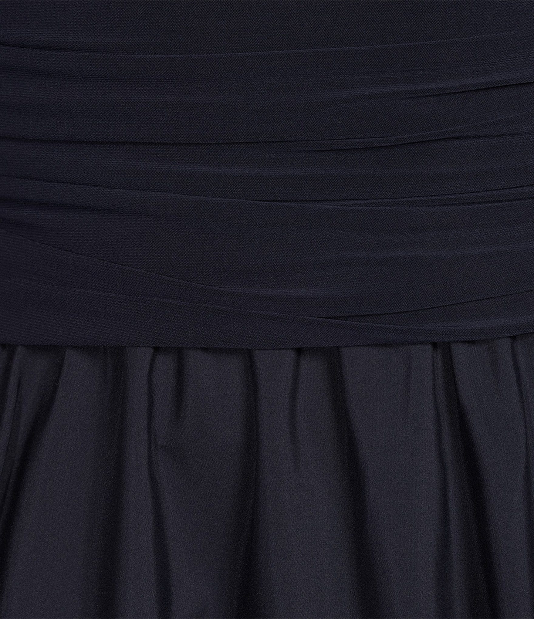 Jessica Howard Jersey Taffeta 3/4 Sleeve Portrait Collar Ruched A-Line Midi Dress