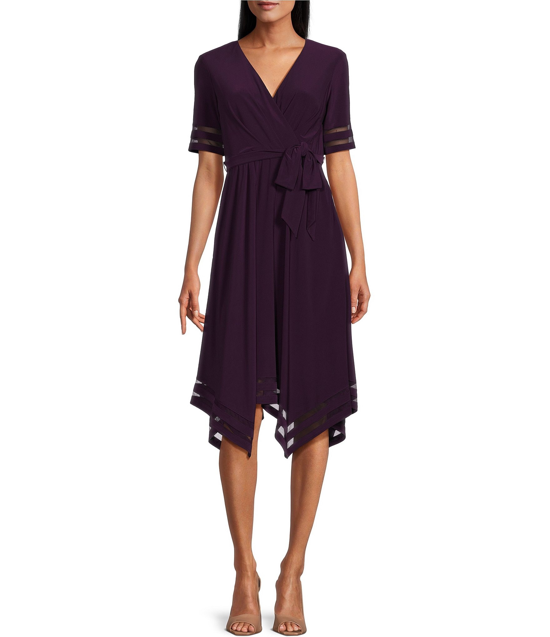 Jessica howard outlet faux wrap dress