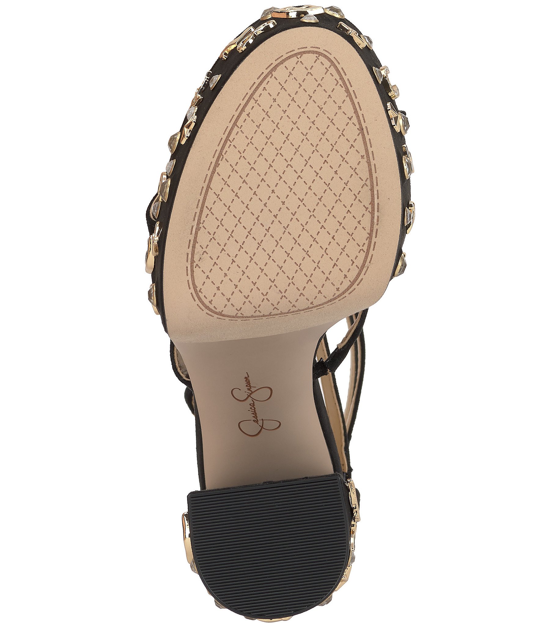 Jessica Simpson Aamina Embellished Ornament Platform Sandals