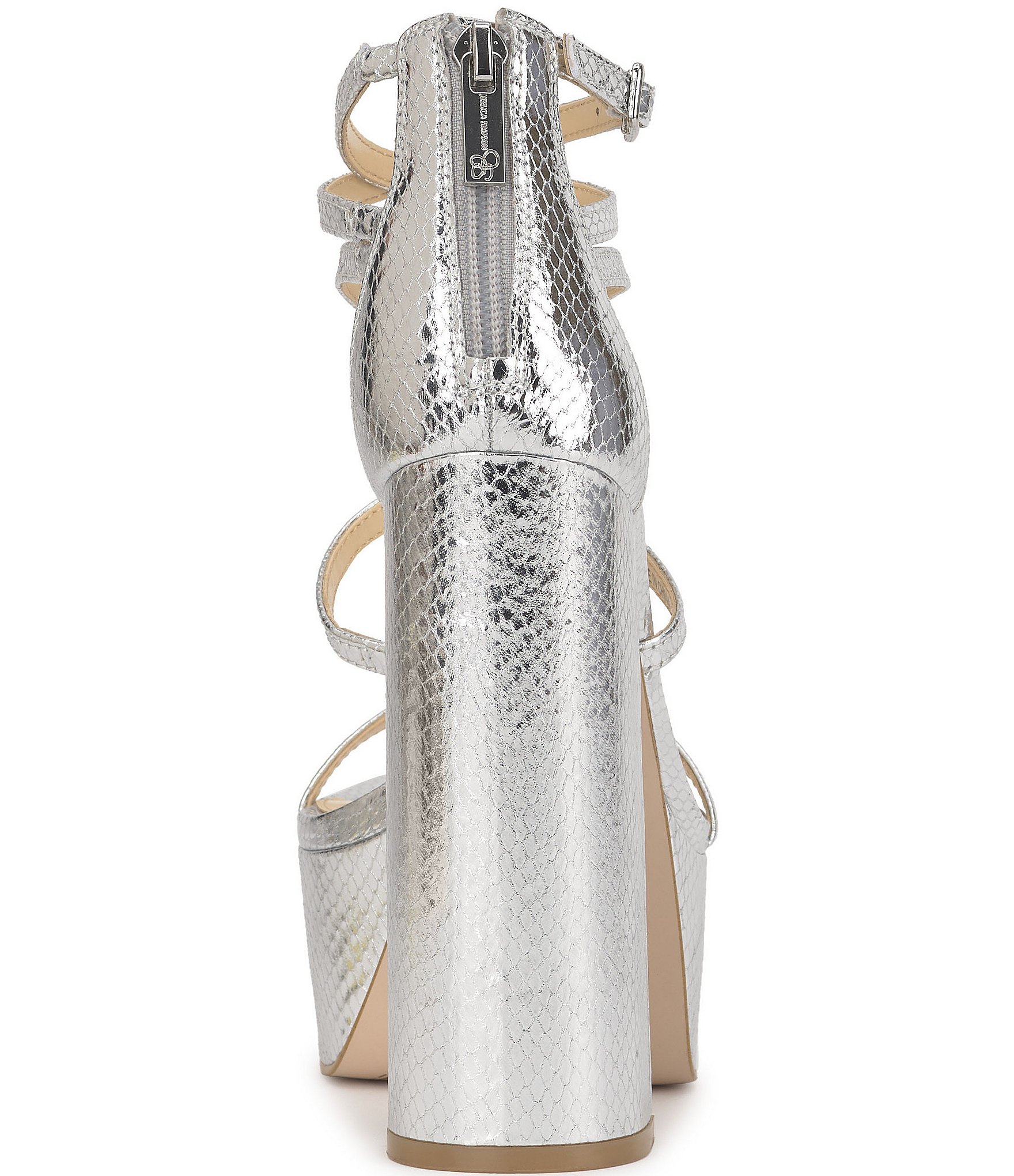 Jessica Simpson Aamina Lizard Embossed Platform Dress Sandals