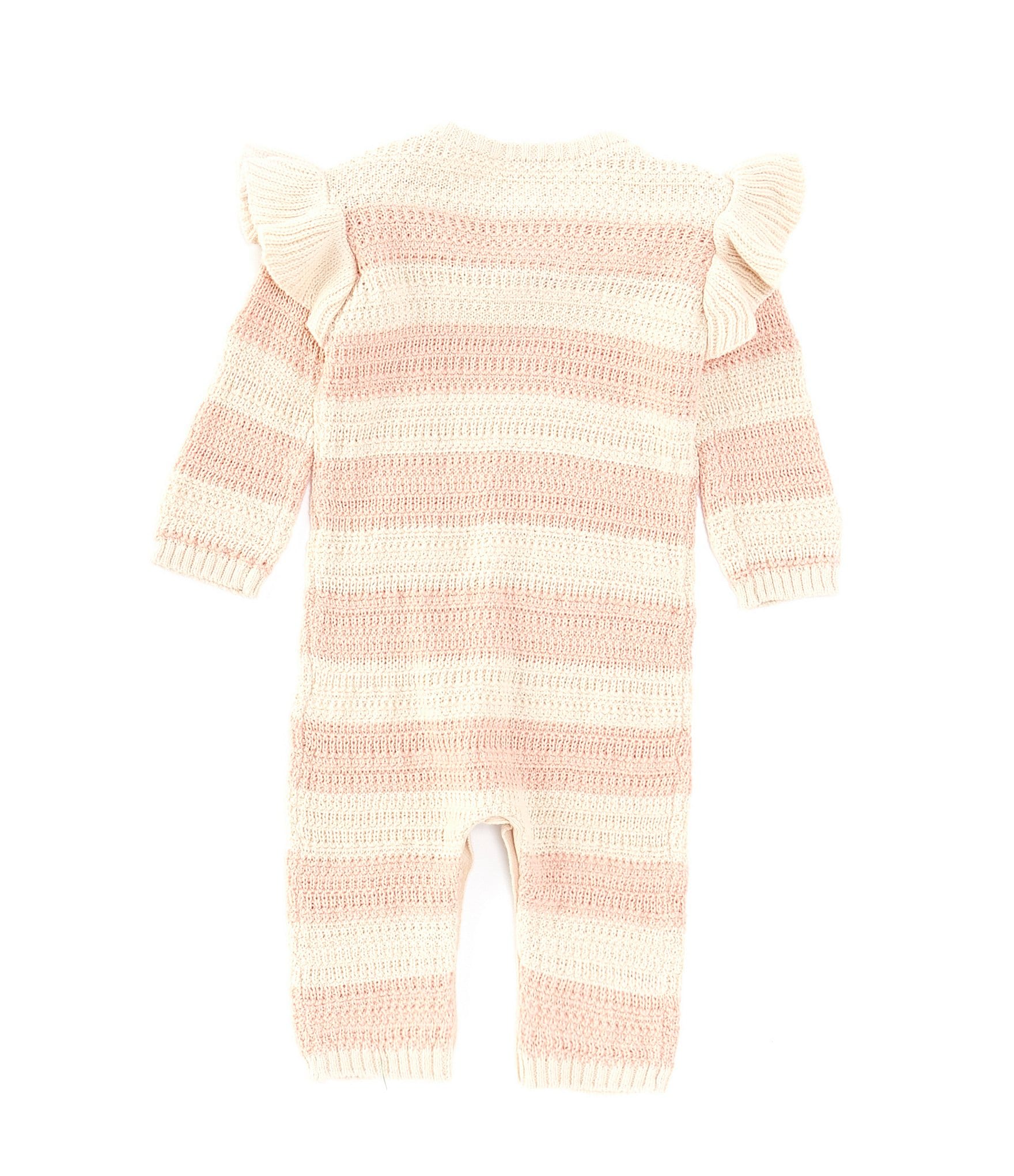 Jessica Simpson Baby Girls Newborn-9 Months Long Sleeve Wide-Stripe Coverall