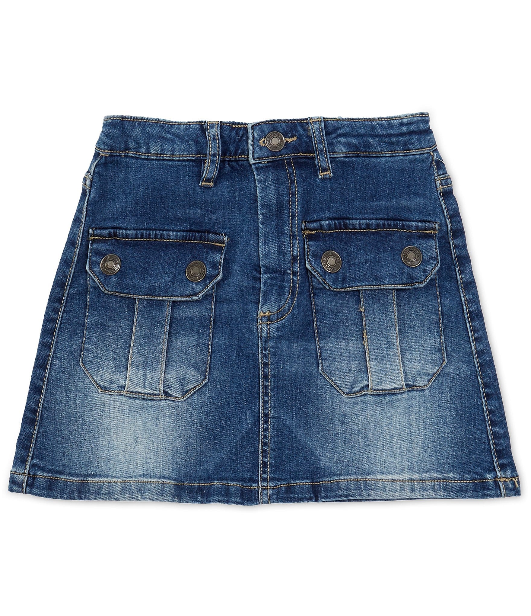 Jessica Simpson Big Girls 7-16 Cargo-Pocket Denim Skirt