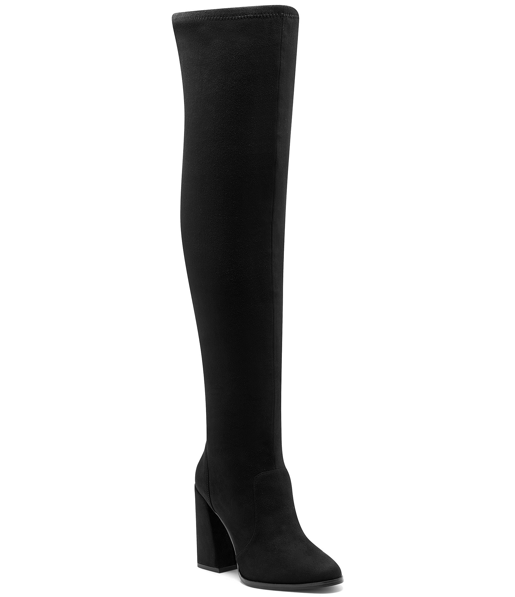 jessica simpson black over the knee boots