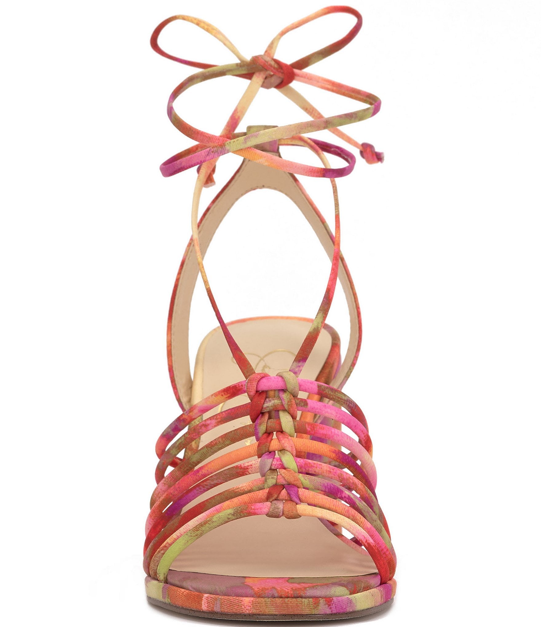 Jessica Simpson Cahna Printed Ankle Wrap Sandals