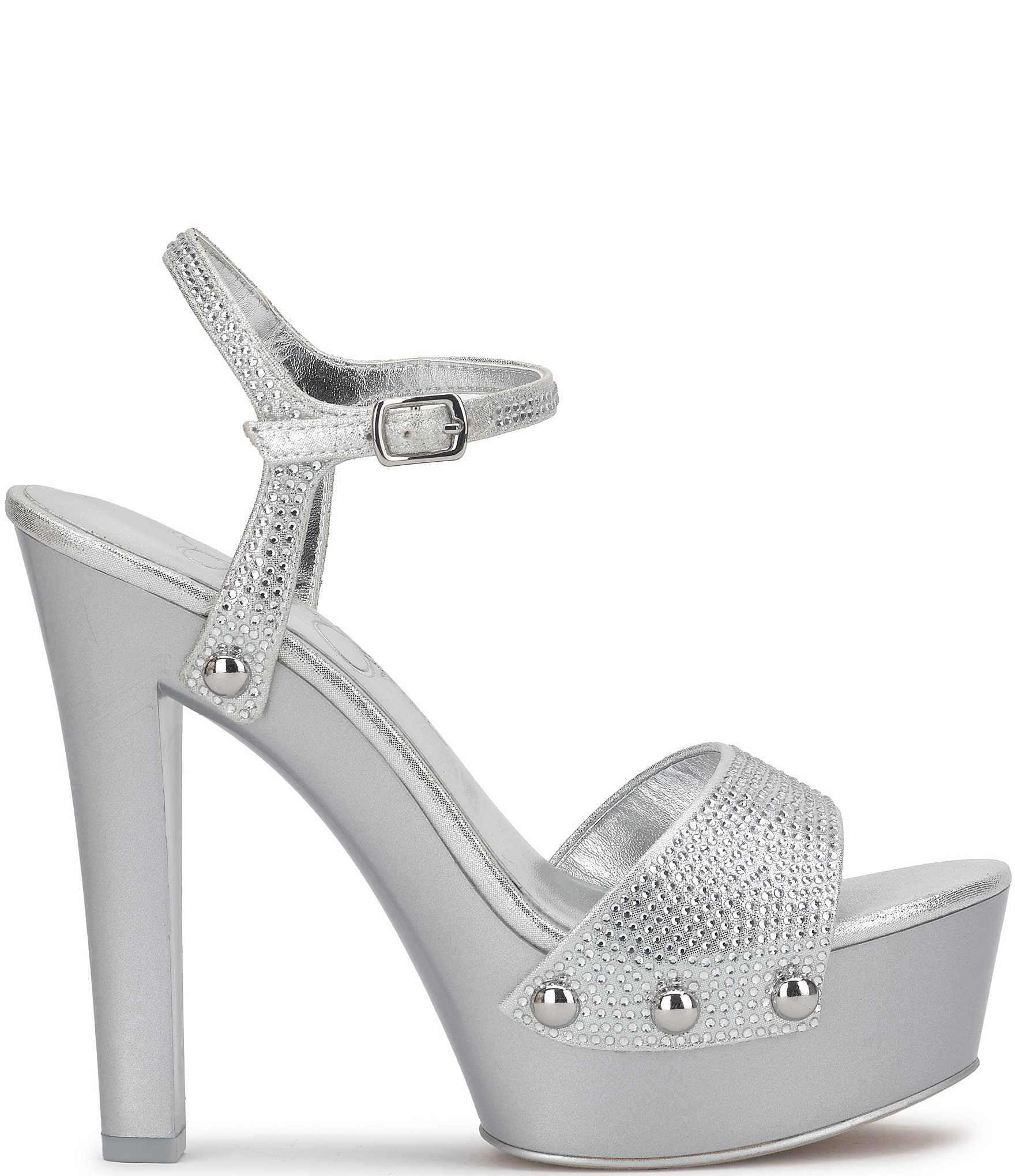 Jessica Simpson Calenta Rhinestone Platform Dress Sandals