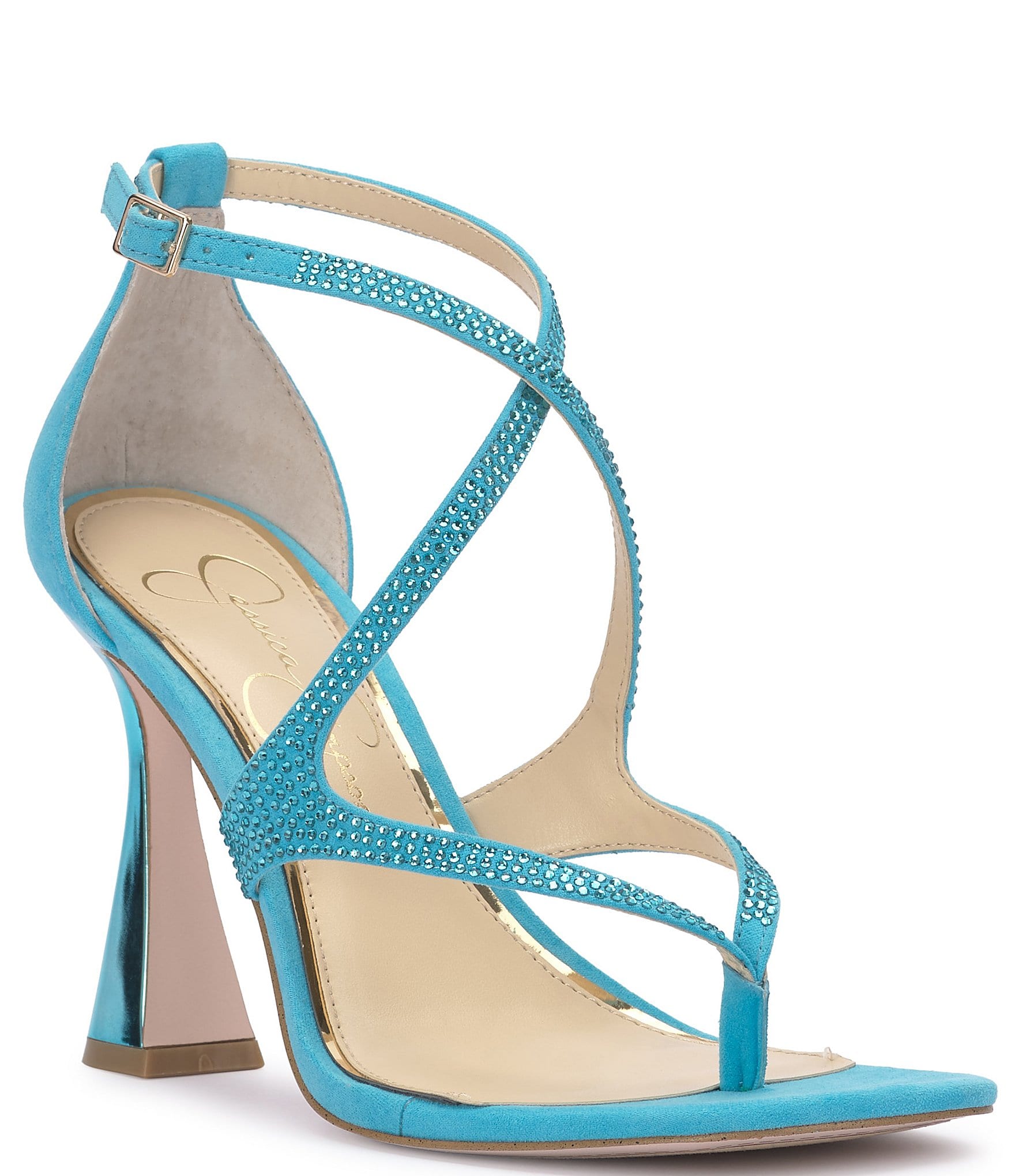 Jessica Simpson Catarina Rhinestone Thong Dress Sandals | Dillard's