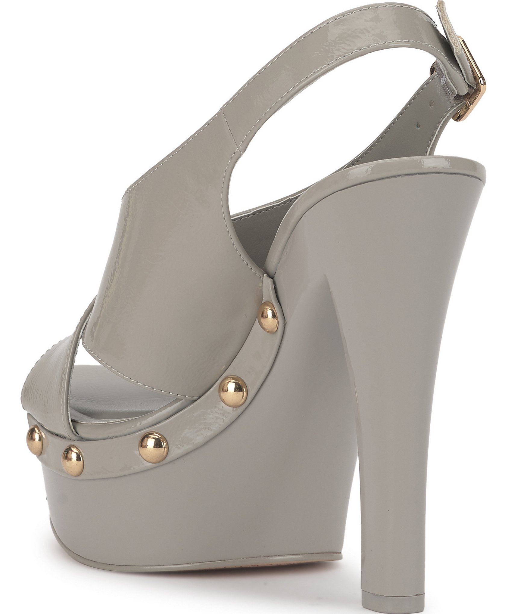 Jessica Simpson Caulira Patent Cross Strap Platform Sandals