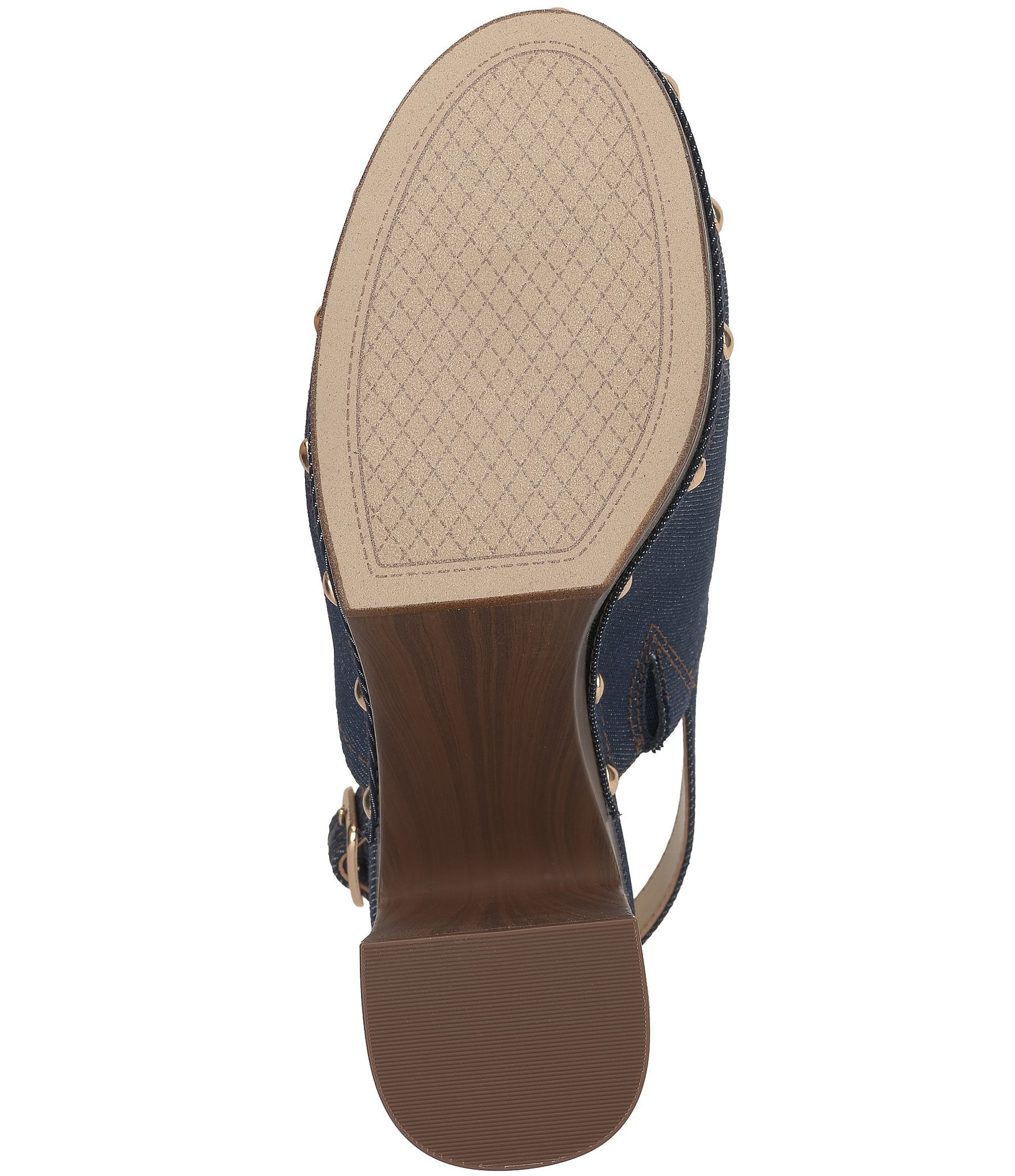 Jessica Simpson Cazea Denim Studded Platform Clogs