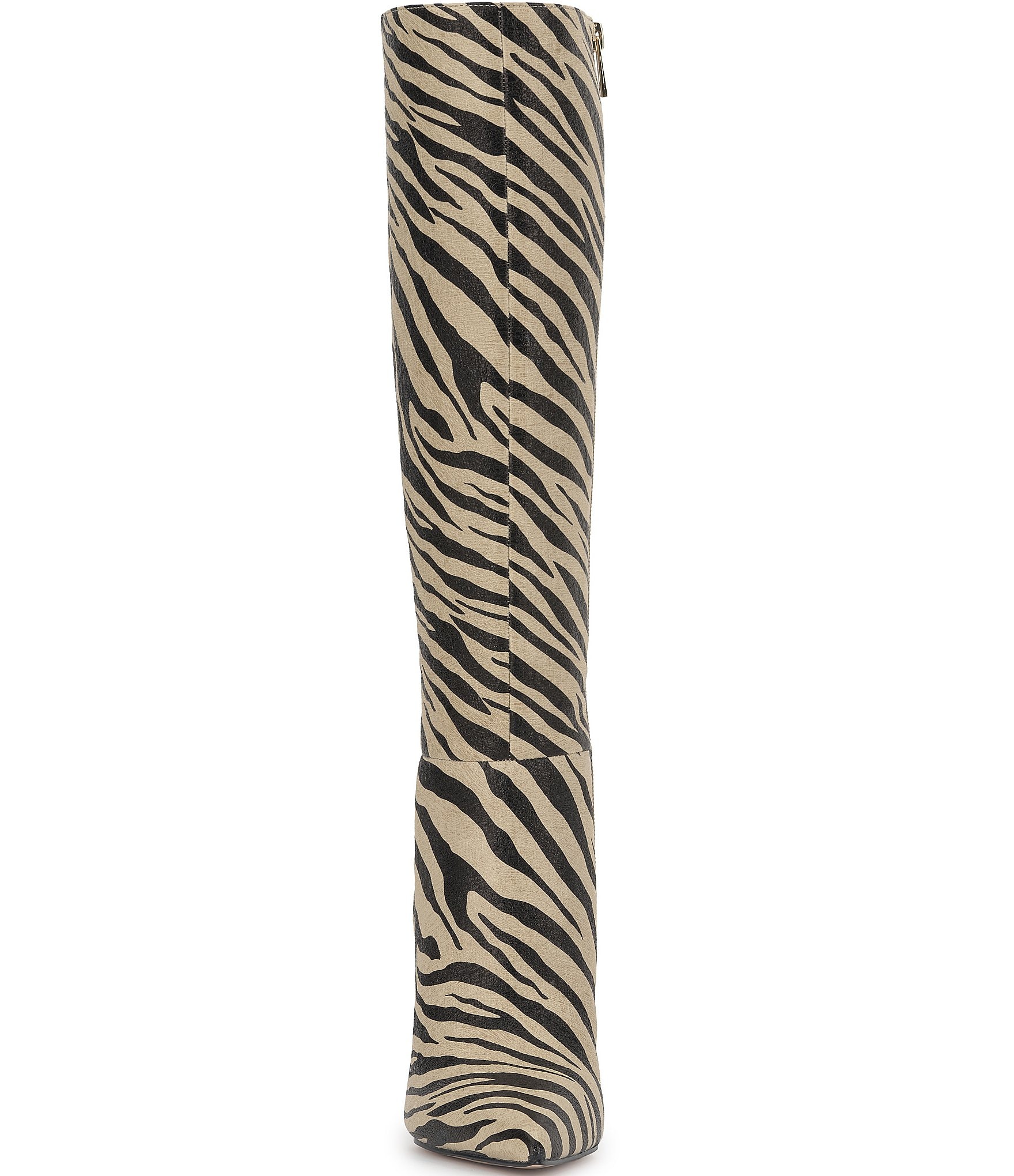 Jessica Simpson Dilea Zebra Print Knee High Boots