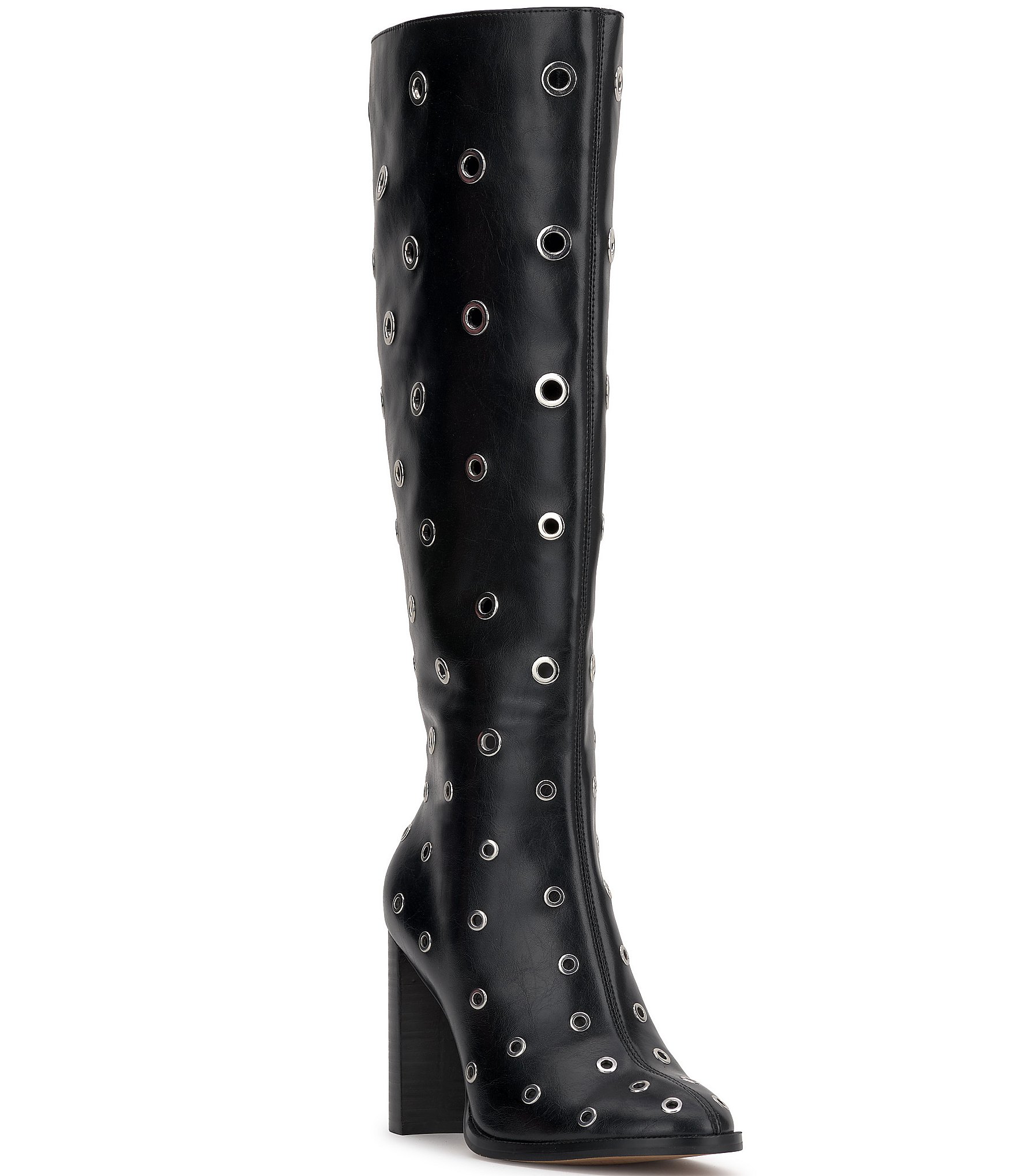 Jessica Simpson Faelin Grommet Embellished Knee High Boots Dillard s