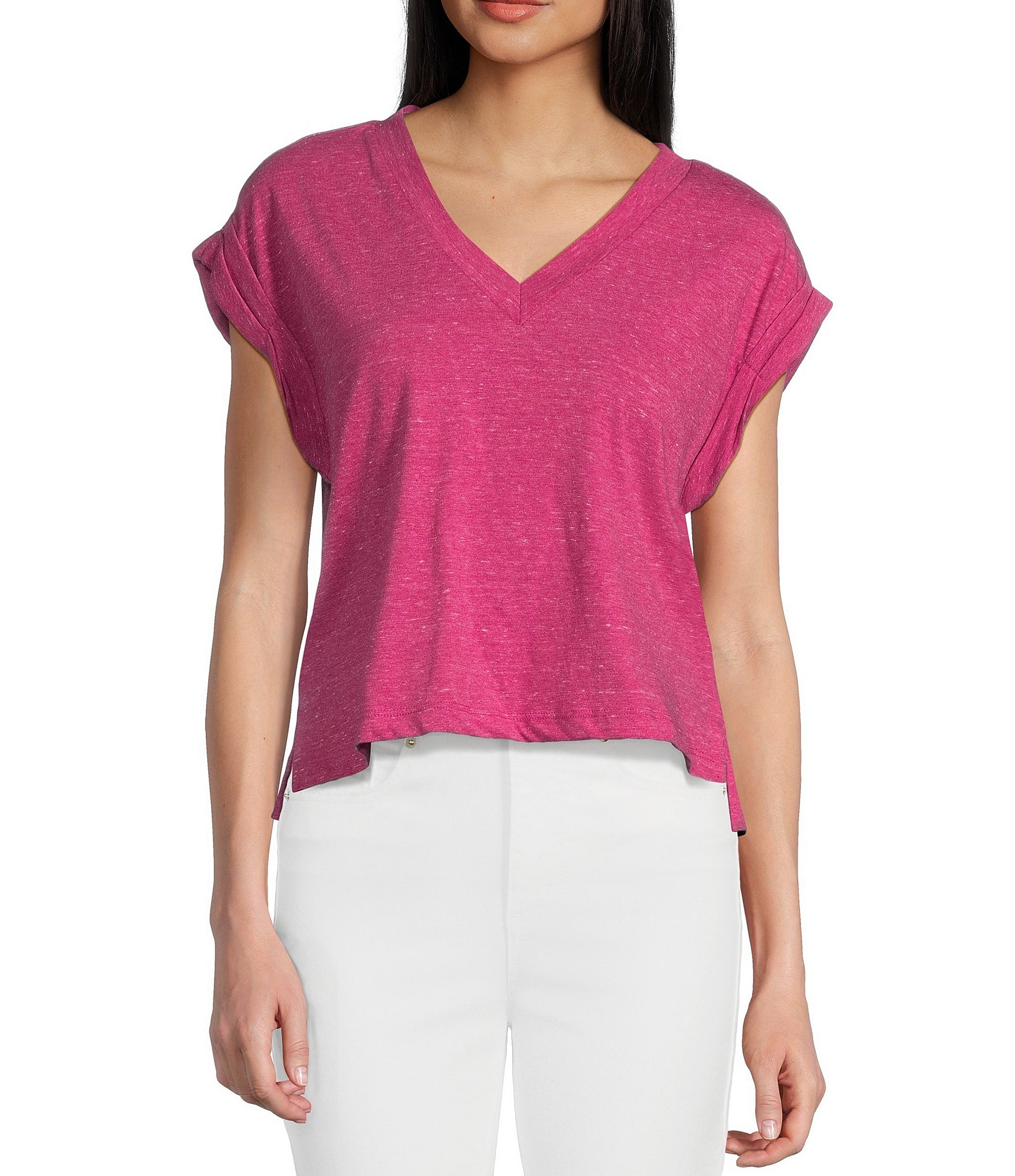 Jessica Simpson Hester Short Sleeve Cropped T-Shirt | Dillard's