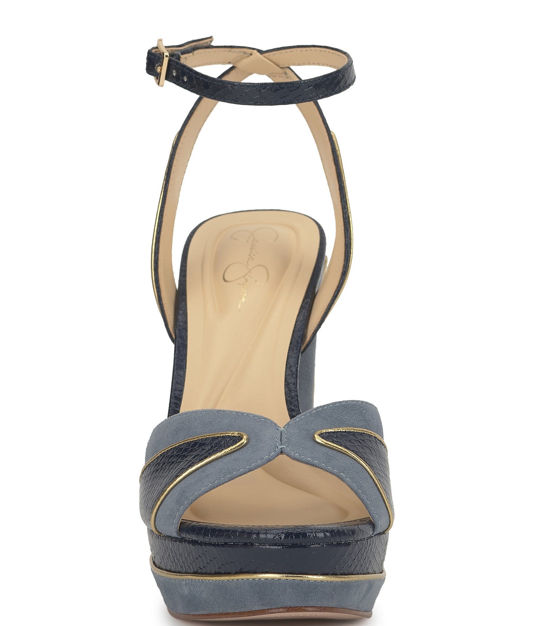 Jessica Simpson Ivrae Embossed Platform Dress Sandals