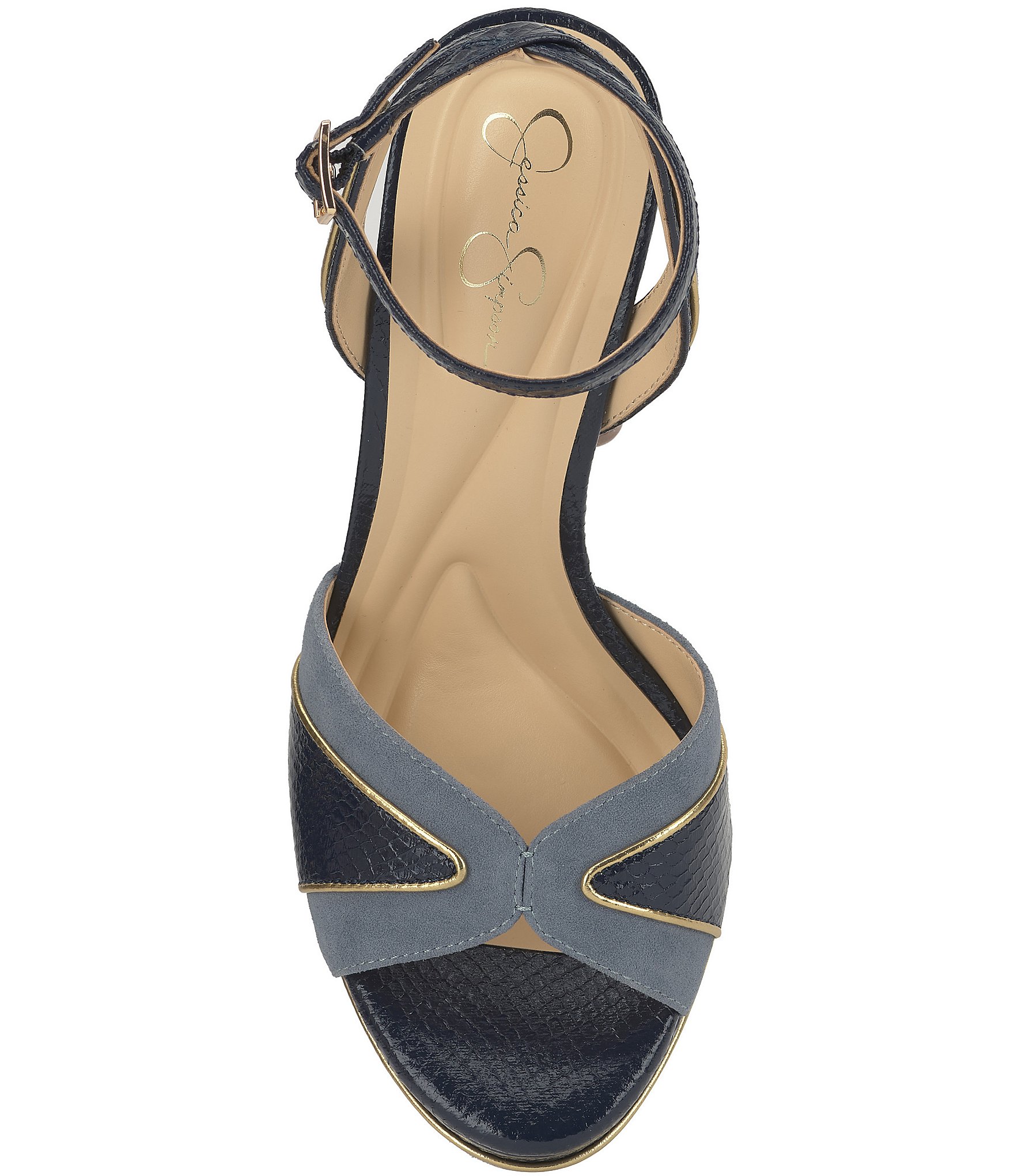 Jessica Simpson Ivrae Embossed Platform Dress Sandals