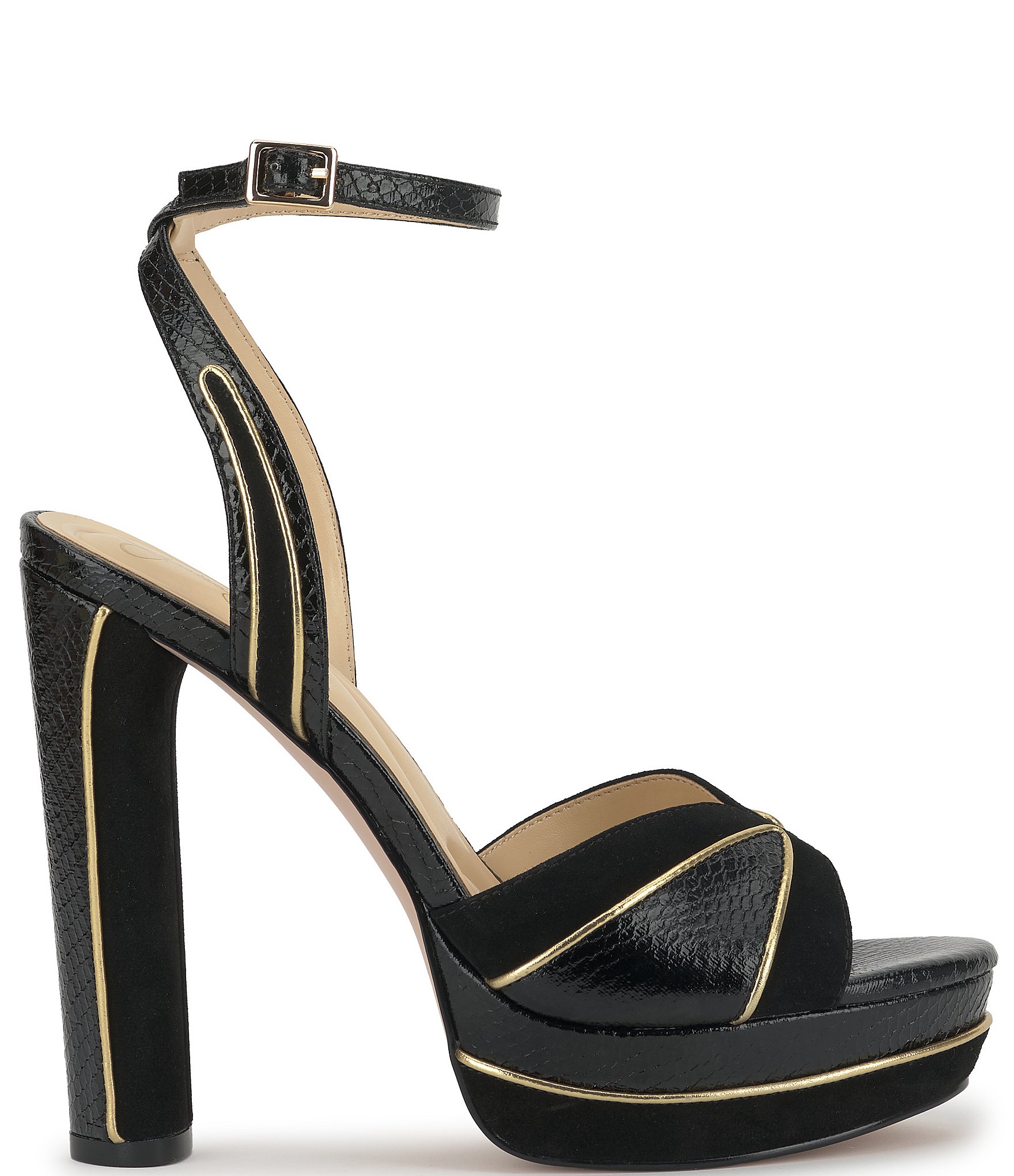 Jessica Simpson Ivrae Embossed Platform Dress Sandals