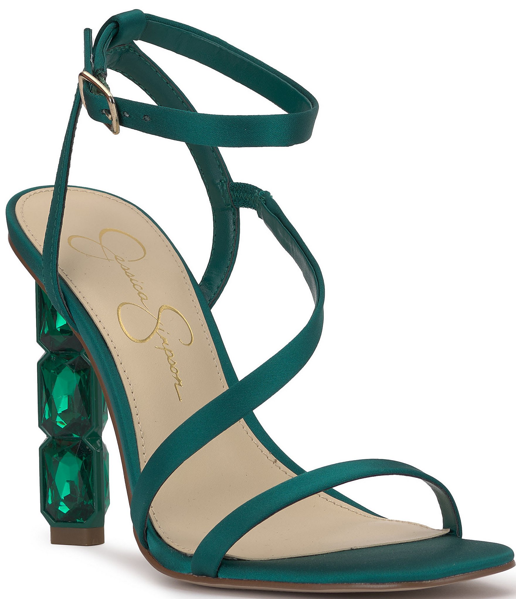 Jessica Simpson Jety Jewel Heel Dress Sandals | Dillard's