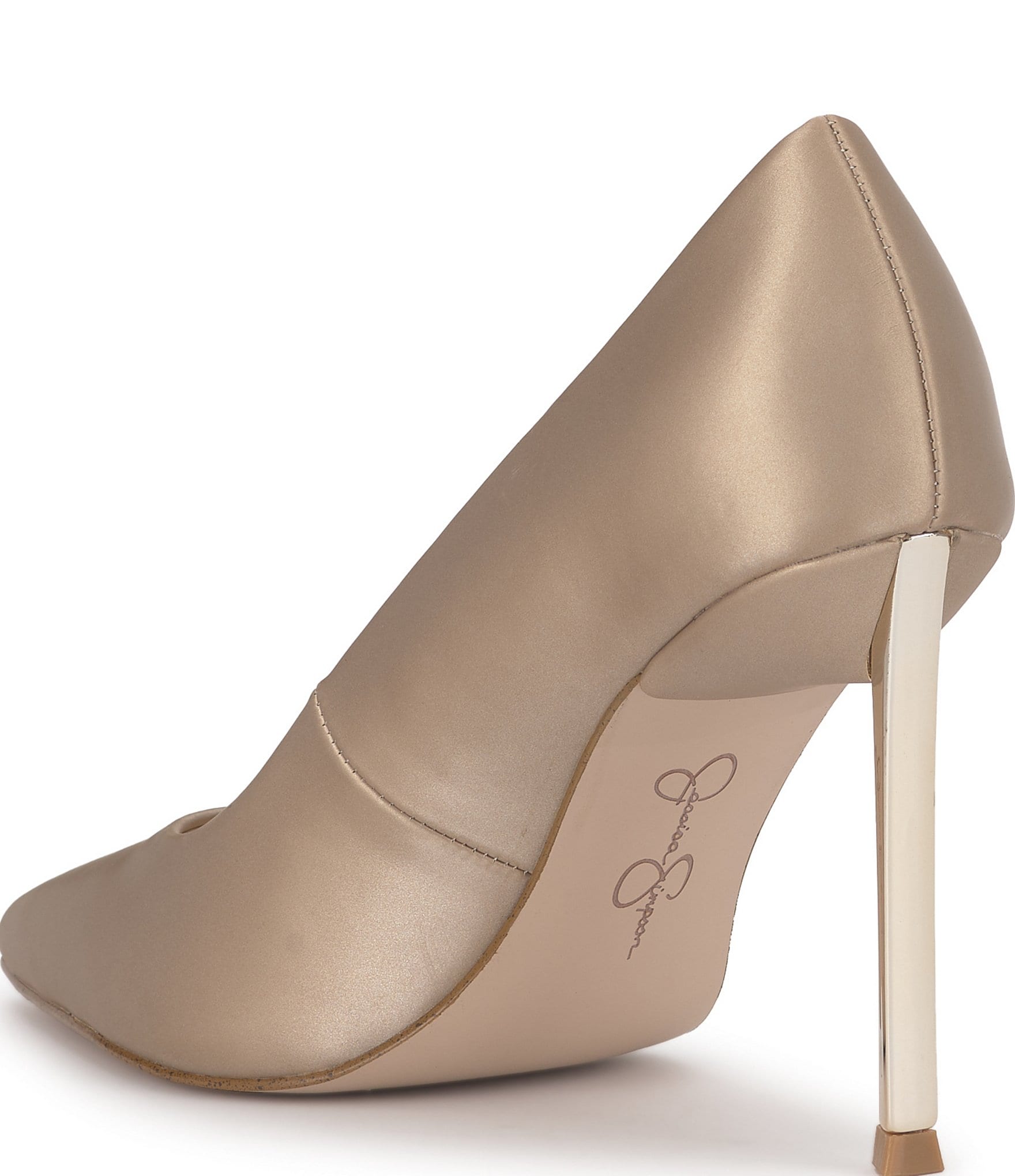 Jessica Simpson Kheloe Satin Pointed Toe Pumps