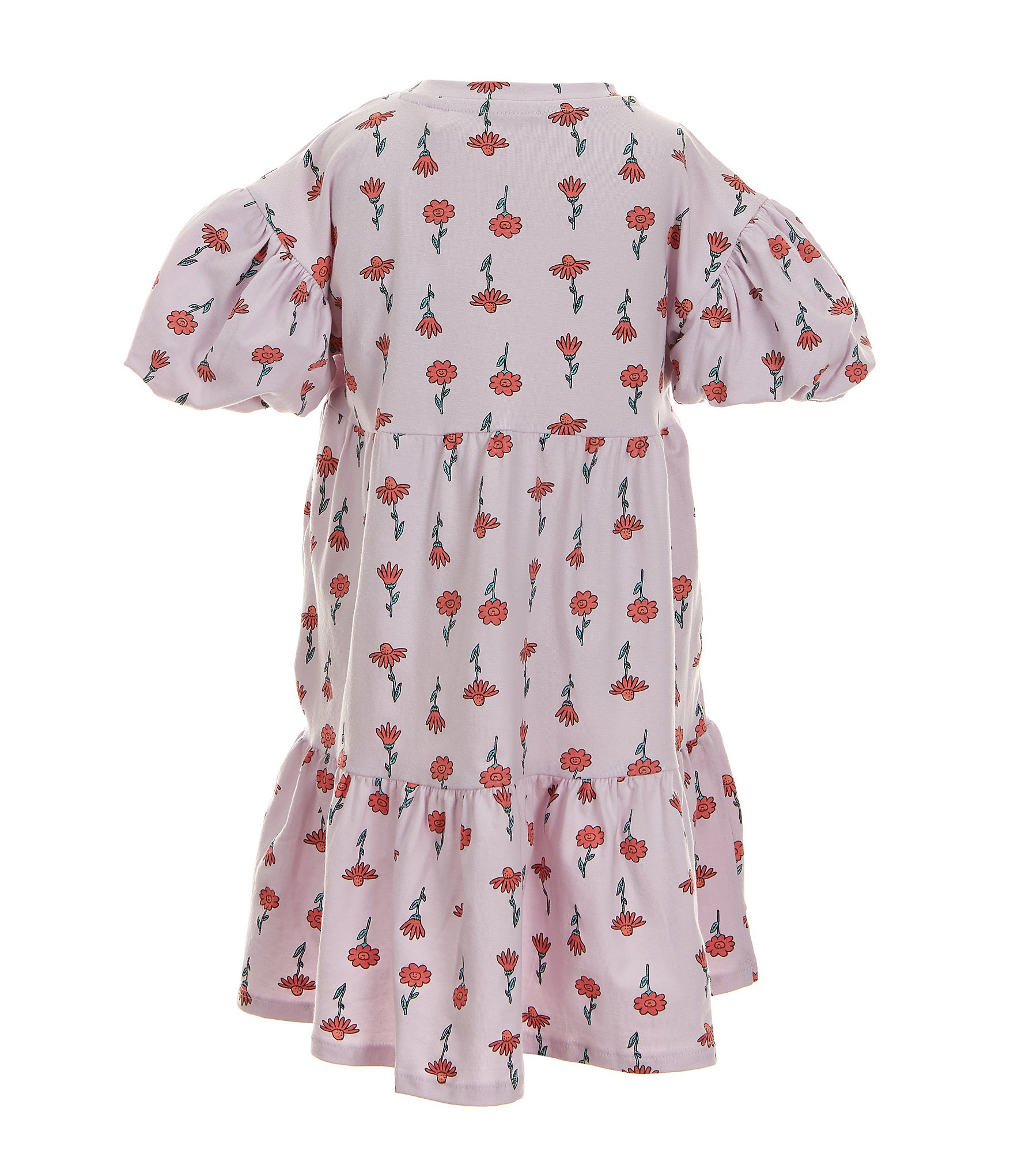 Jessica Simpson Little Girls 2T-6X Short-Sleeve Flower Print Dress