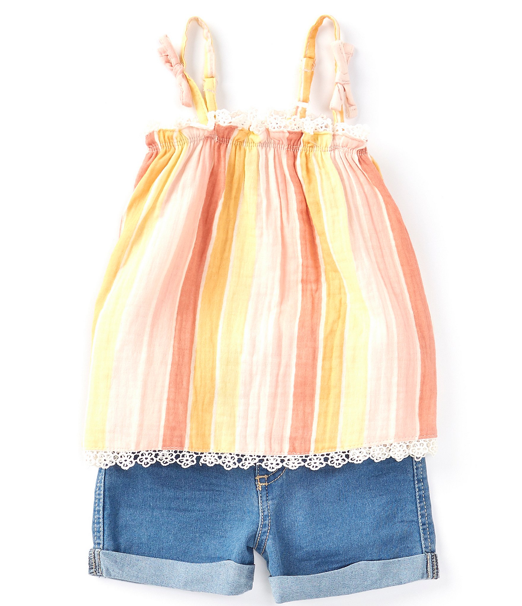 Jessica Simpson LittleBig Girls Short Sleeve Tee Shorts
