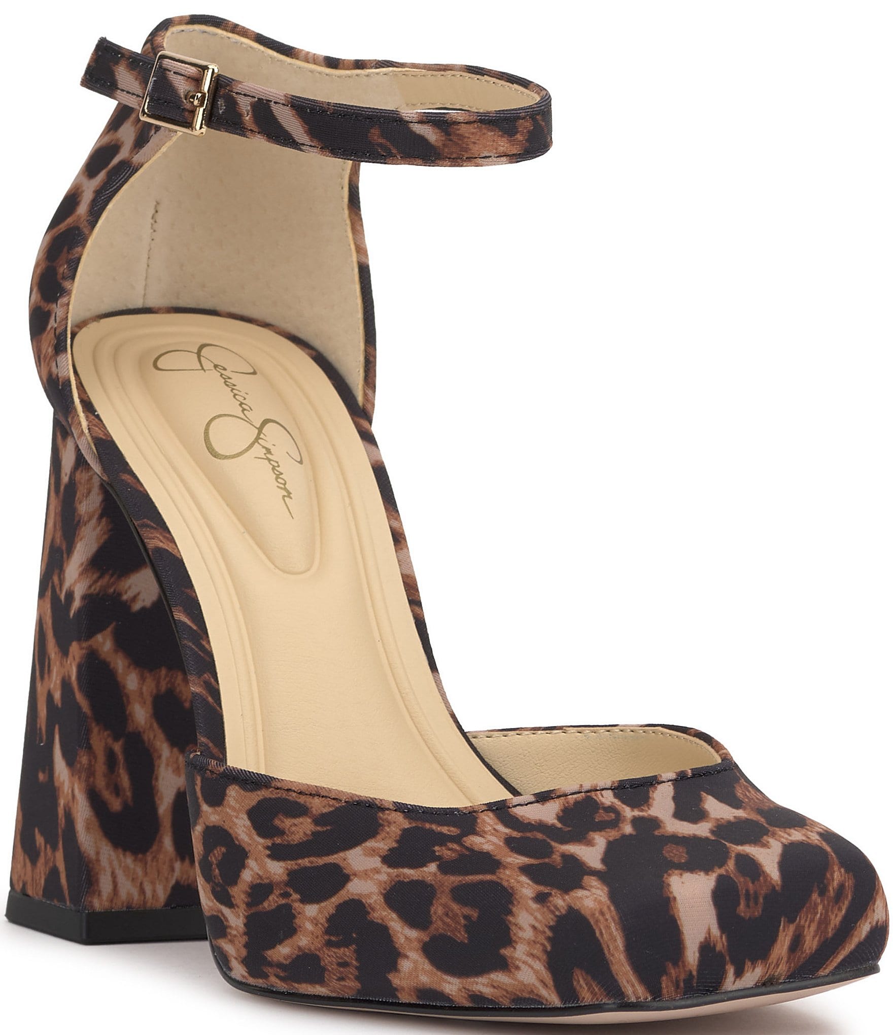 Jessica simpson leopard print heels hotsell