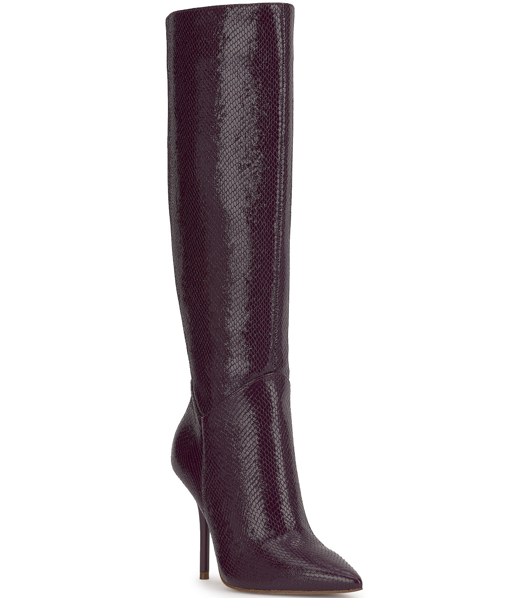 Jessica Simpson Lovienn Snake Embossed Knee High Boots
