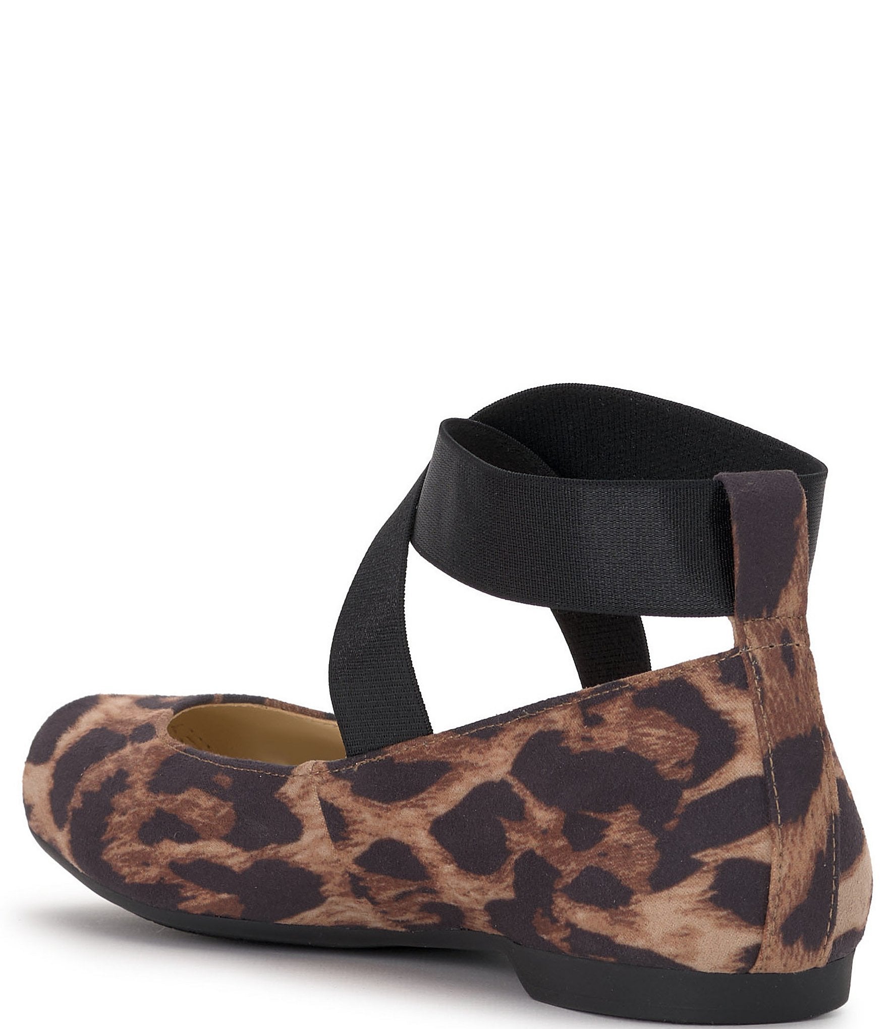 Jessica Simpson Mandalaye Leopard Square Toe Ballet Flats