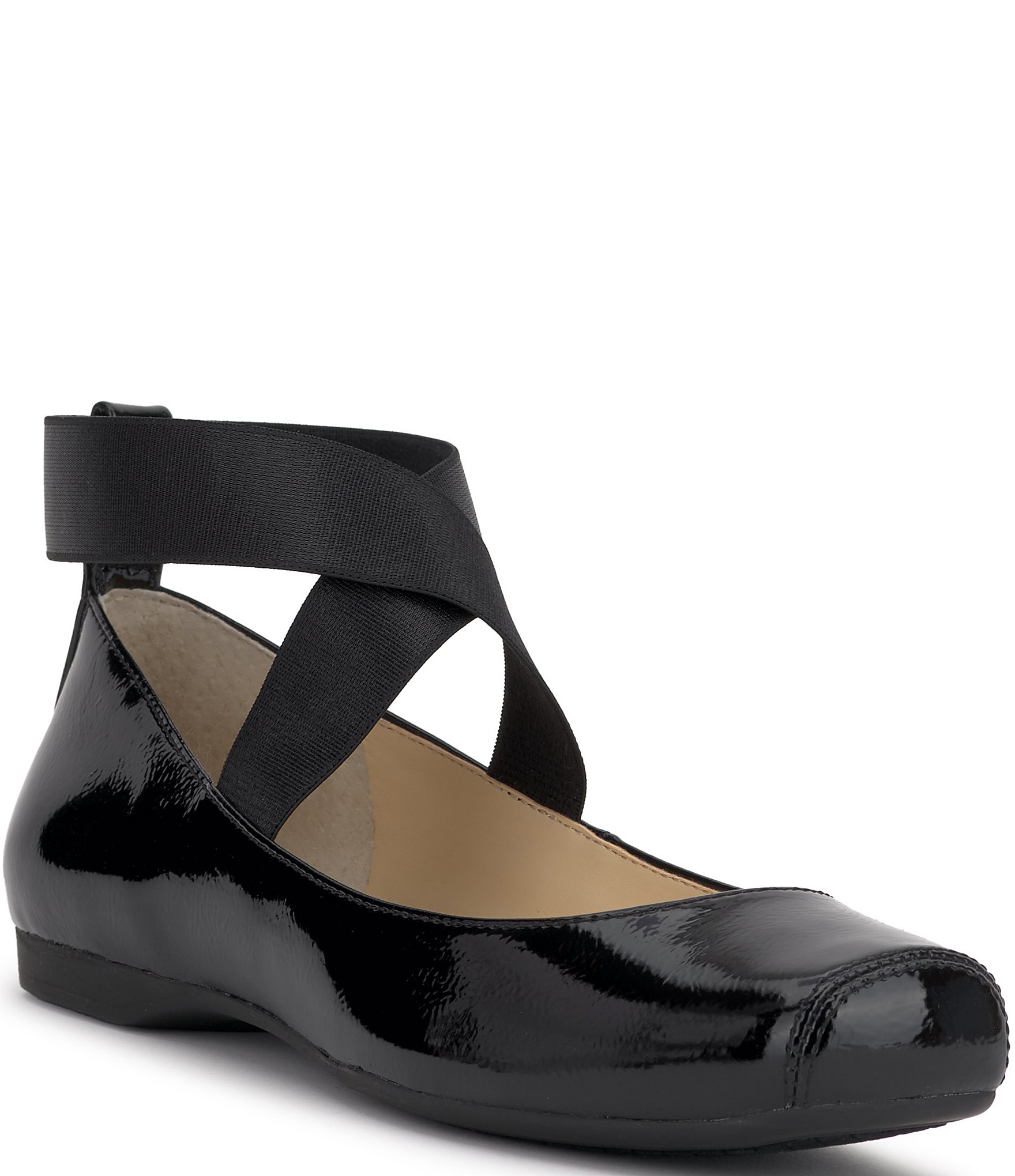 Jessica Simpson Mandalaye Patent Square-Toe Ballet Flats | Dillard's