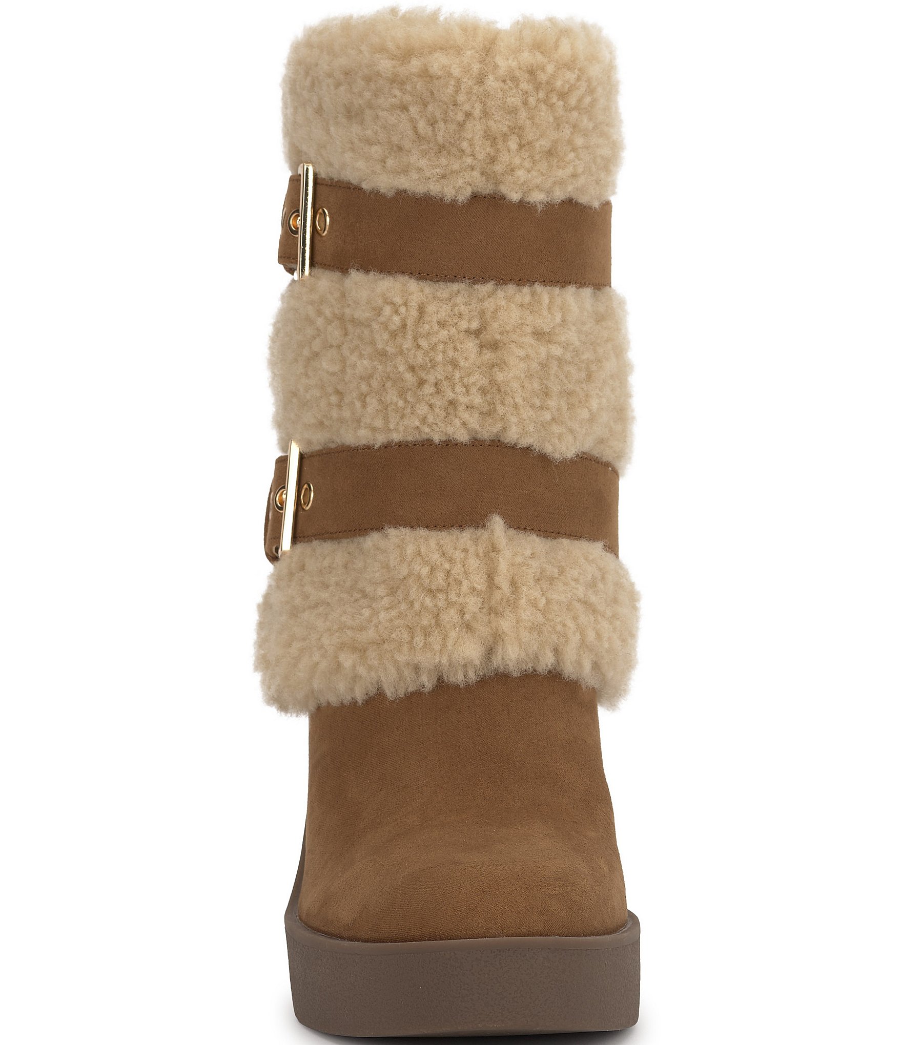 Jessica Simpson Meztyn Shearling Wedge Booties