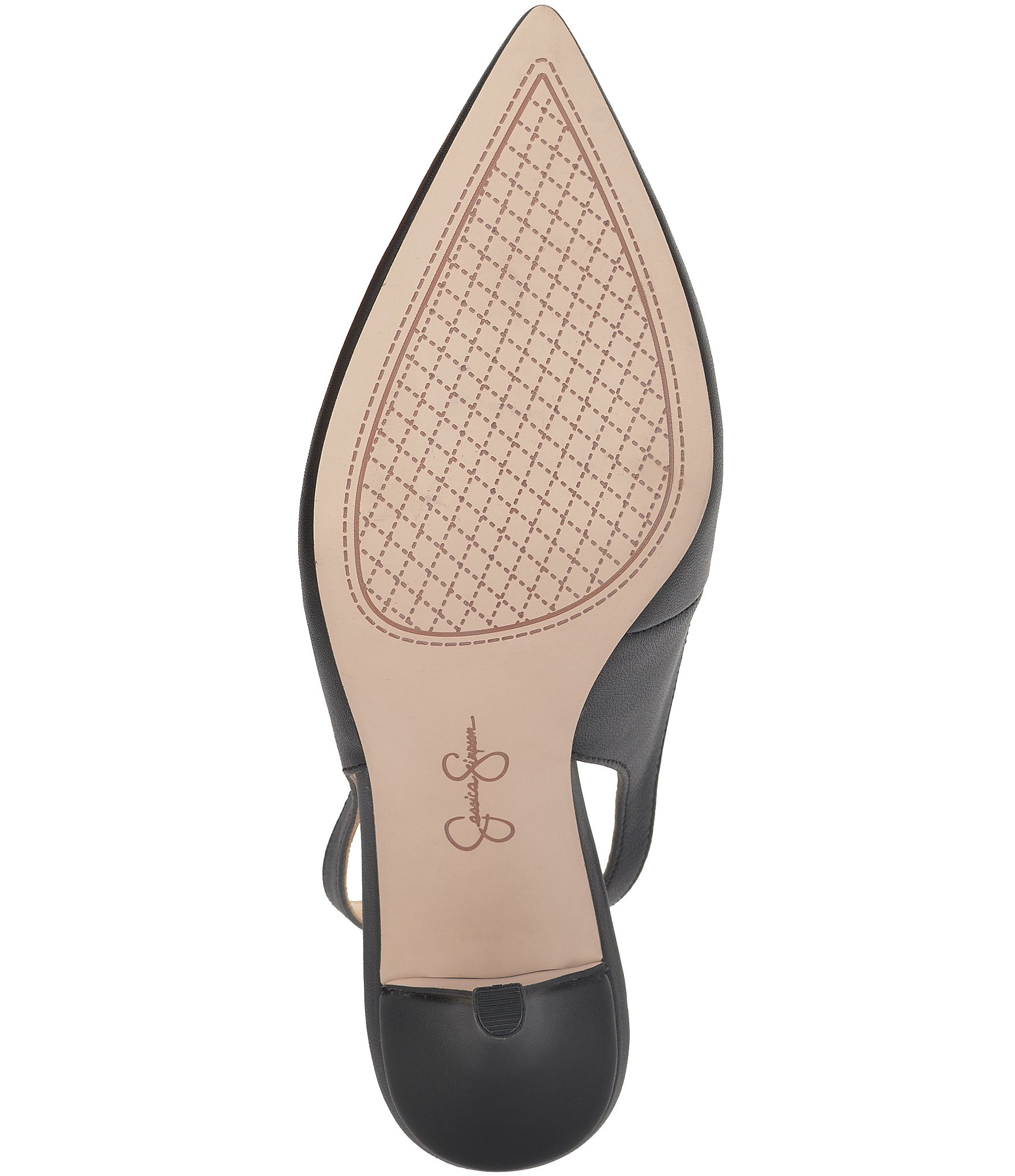 Jessica Simpson Miriale Leather Slingback Ankle Strap Pumps