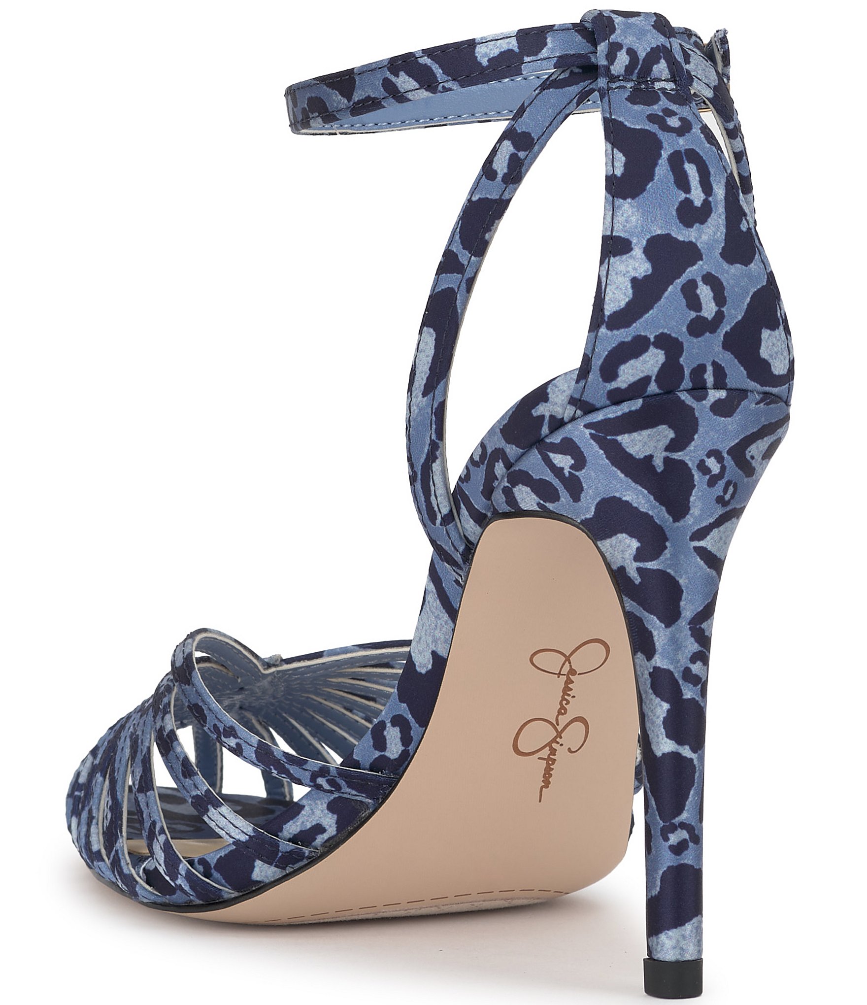 Jessica Simpson Paveri Leopard Print Caged Pumps