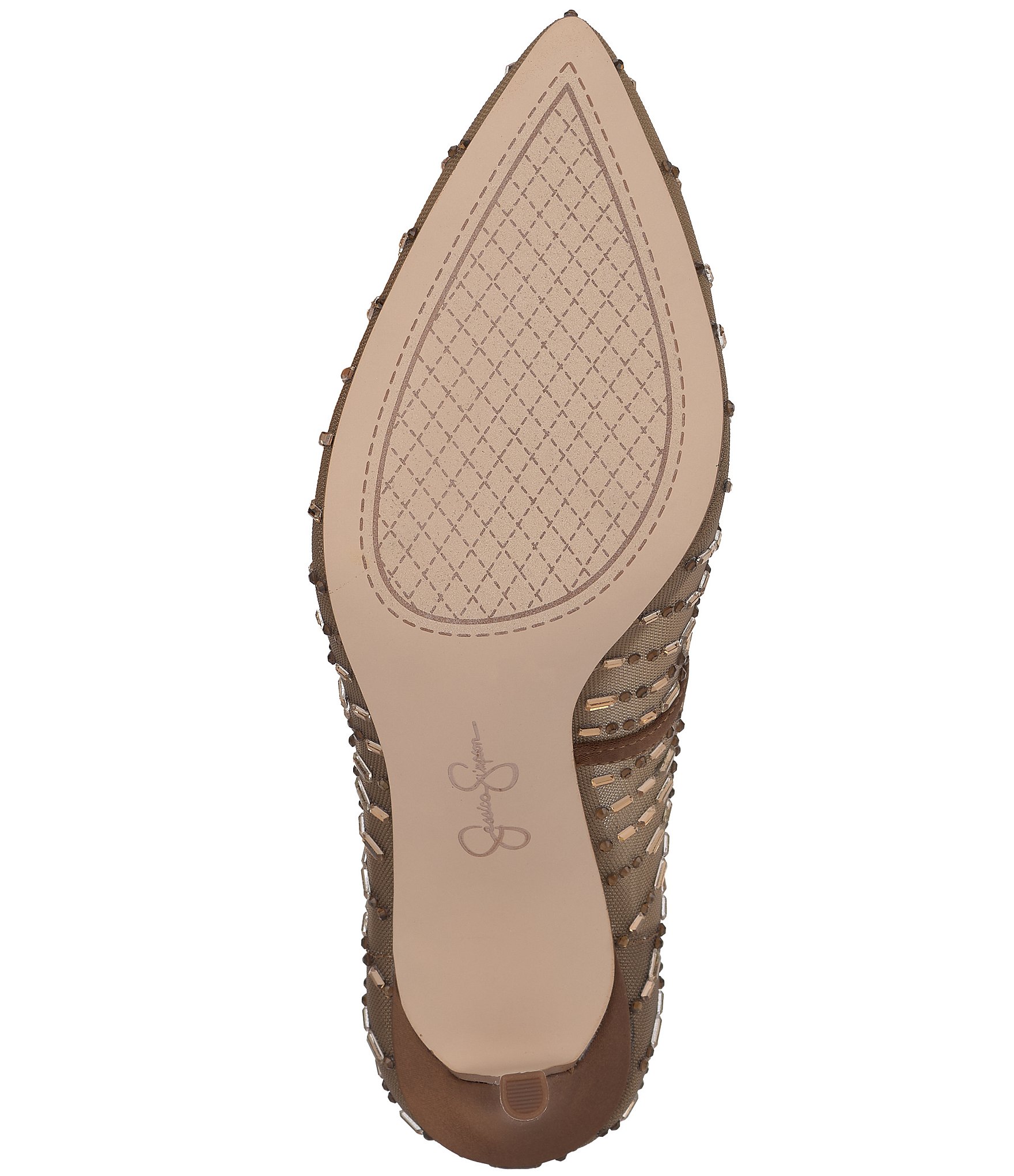Jessica Simpson Piviano Rhinestone Mesh Pumps