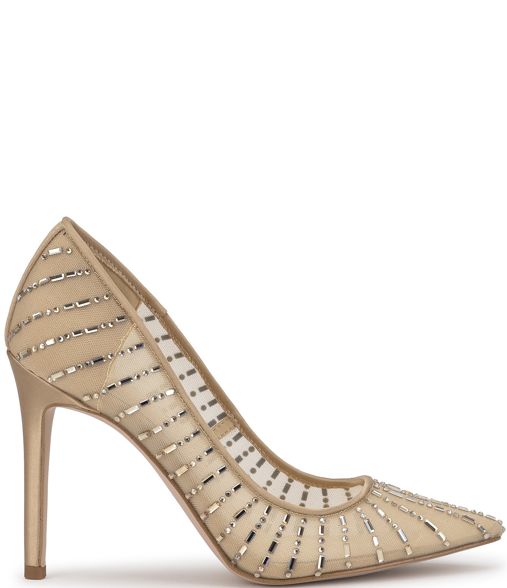 Jessica Simpson Piviano Rhinestone Mesh Pumps