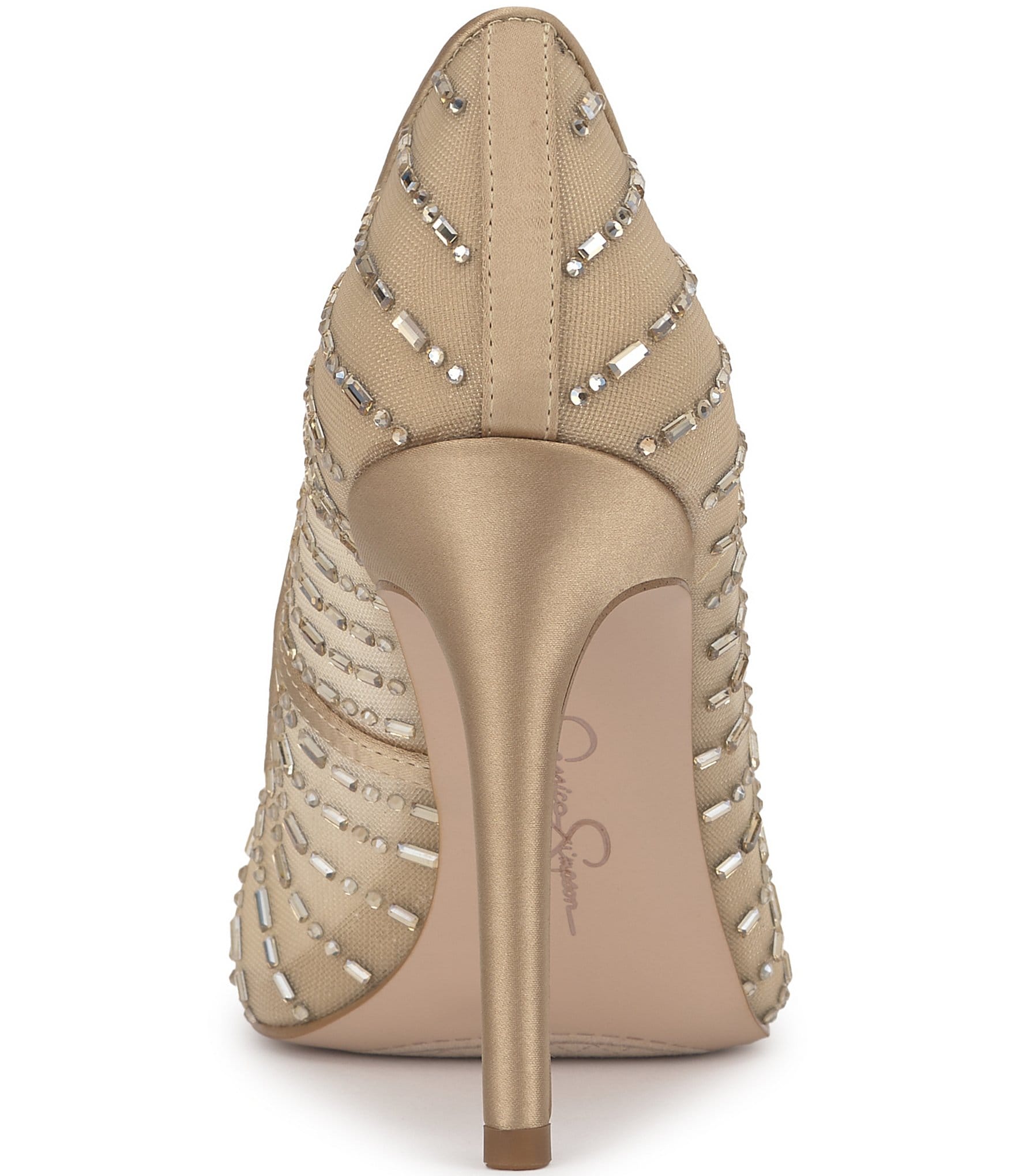 Jessica Simpson Piviano Rhinestone Mesh Pumps