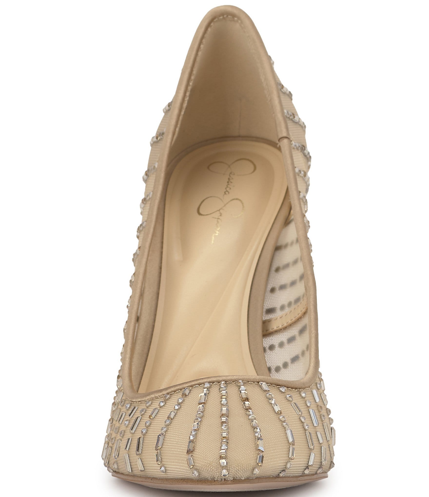 Jessica Simpson Piviano Rhinestone Mesh Pumps