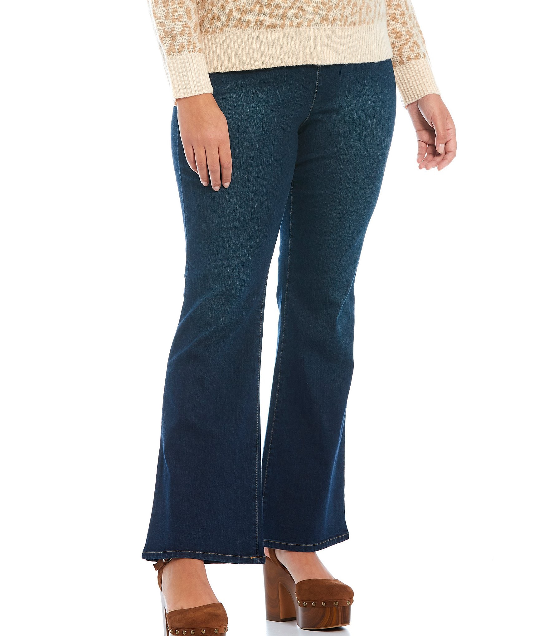 Pull on Stretch Jeans Plus Size 
