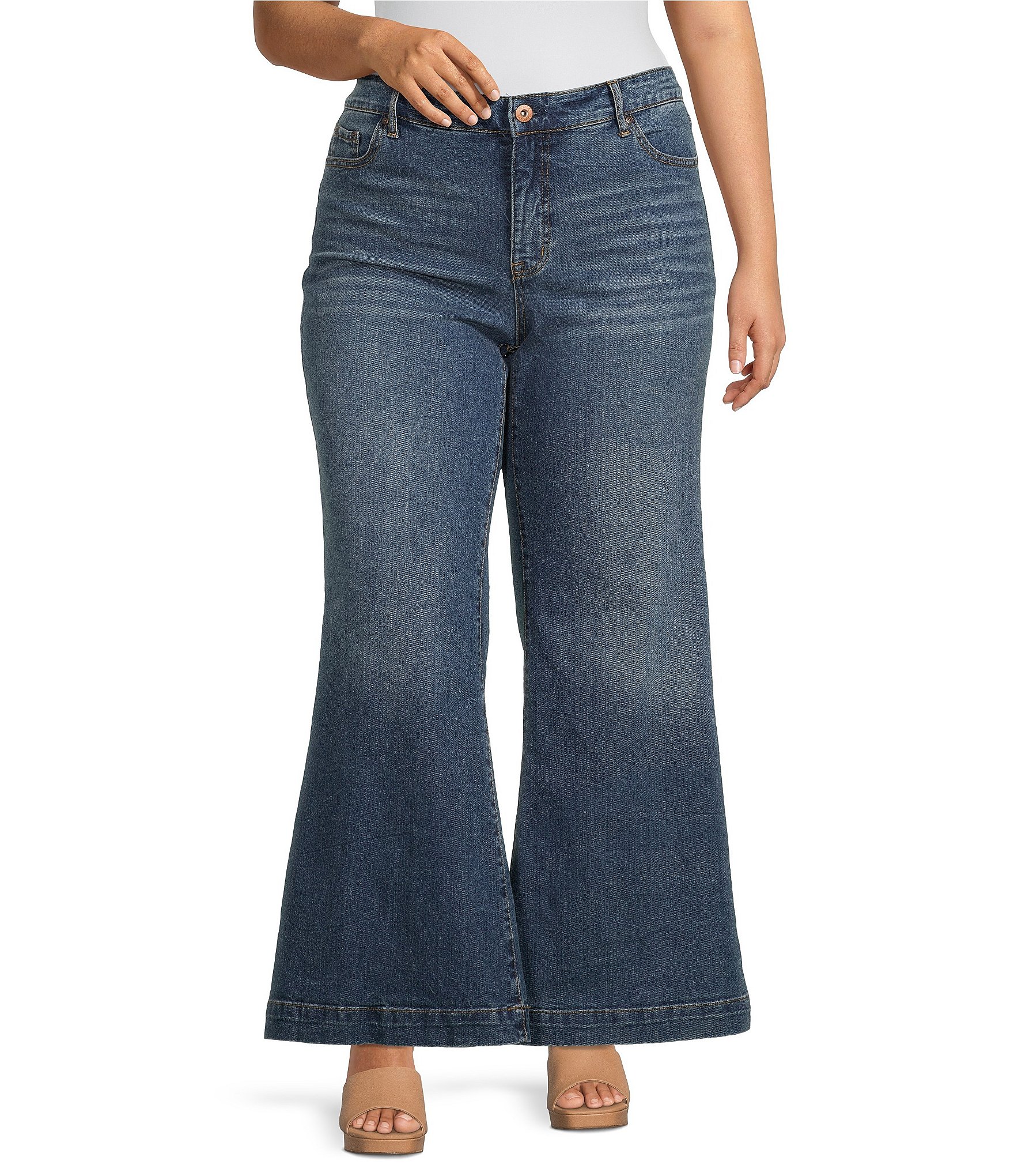 Jessica Simpson Women's Soft Pull On Pants Pockets Ankle Length