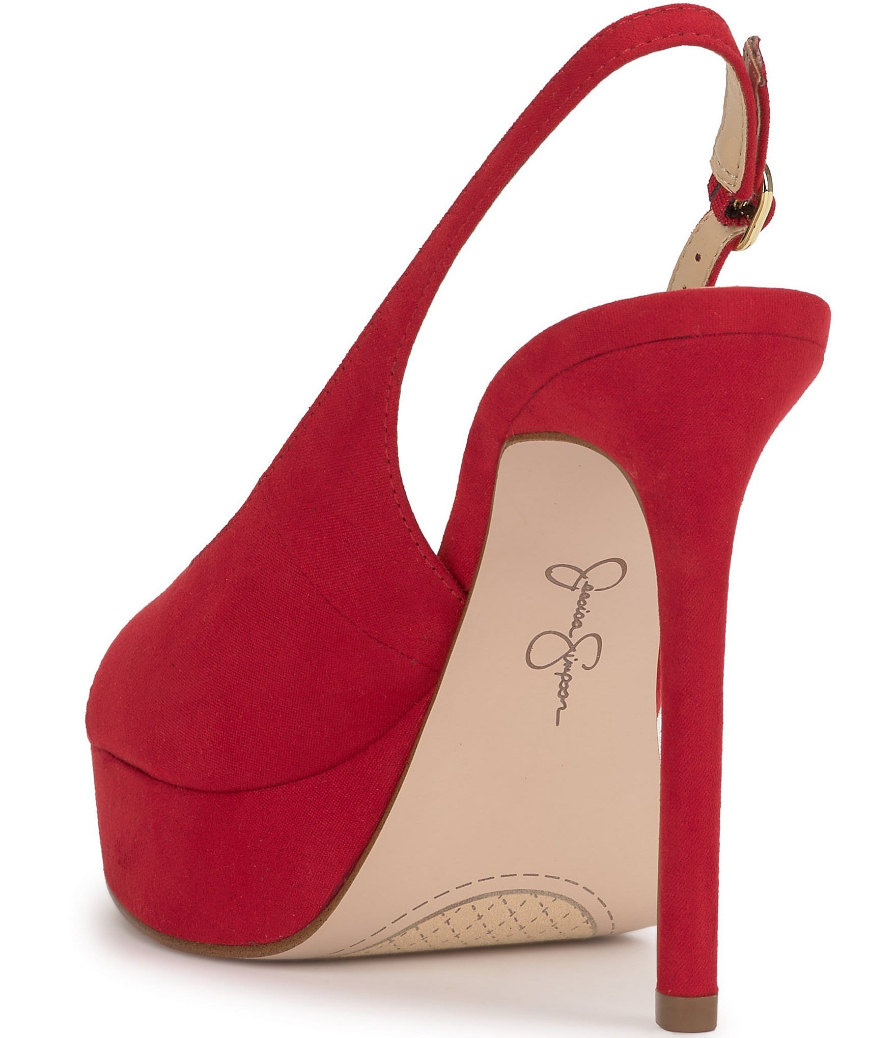 Jessica Simpson Sibilla Peep Toe Slingback Platform Pumps